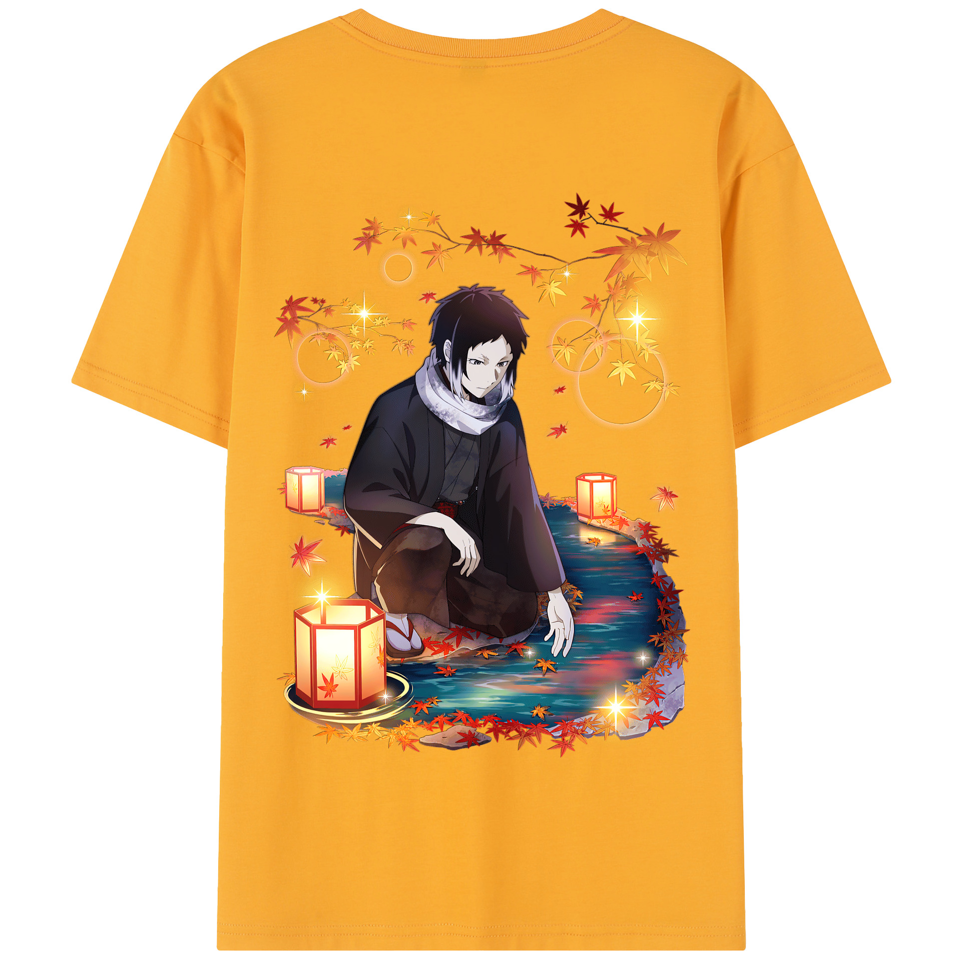 （画像用） 文豪ストレイドッグス Bungo Stray Dogs 綿100％半袖Tシャツ（背面プリント）