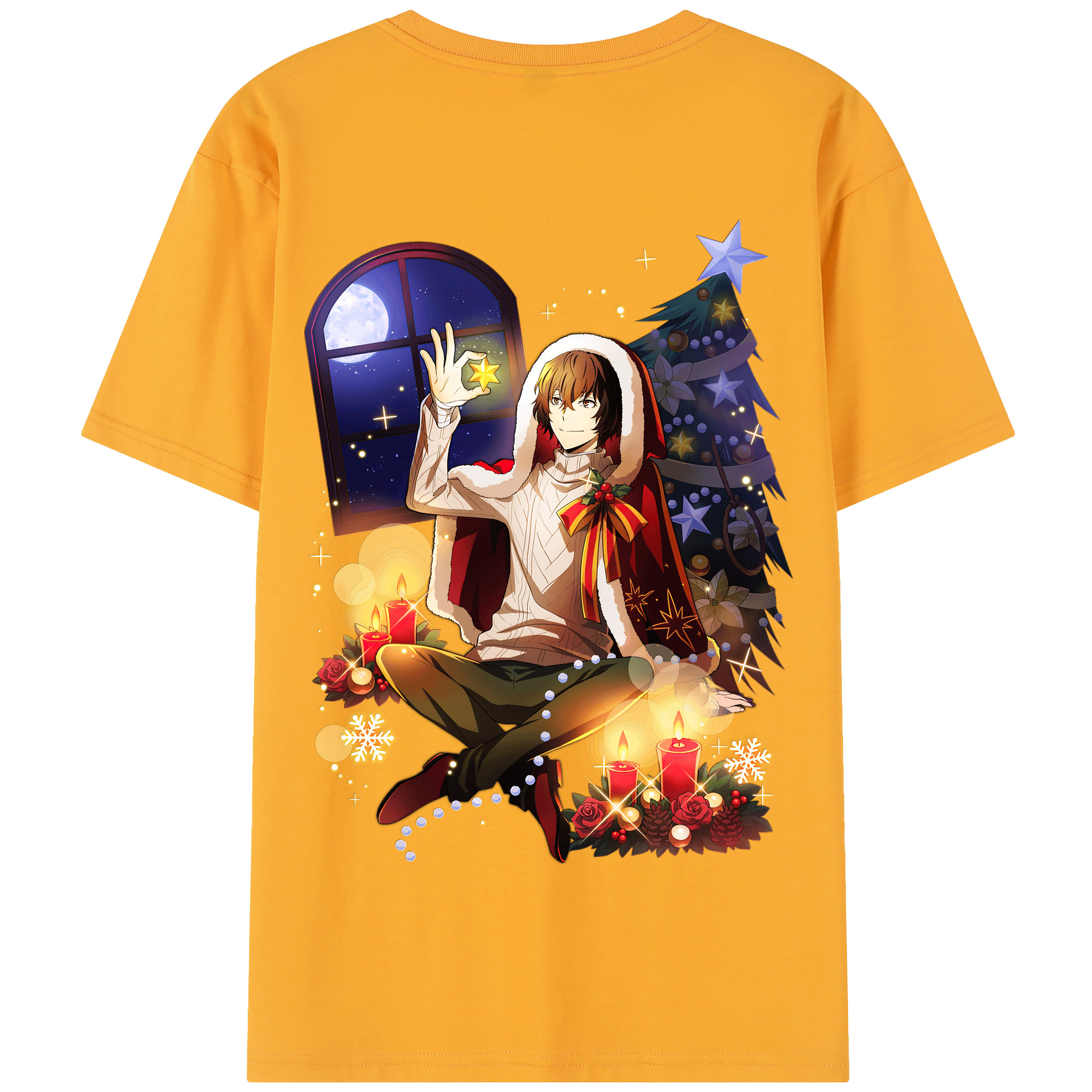 （画像用） 文豪ストレイドッグス Bungo Stray Dogs 綿100％半袖Tシャツ（背面プリント）