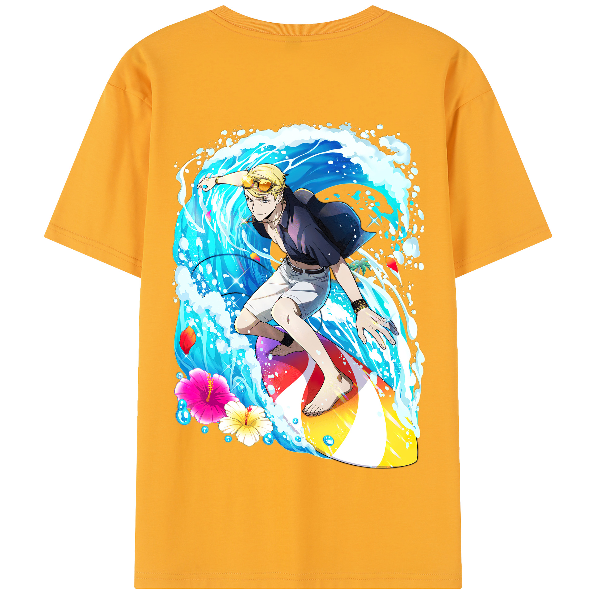 （画像用） 文豪ストレイドッグス Bungo Stray Dogs 綿100％半袖Tシャツ（背面プリント）