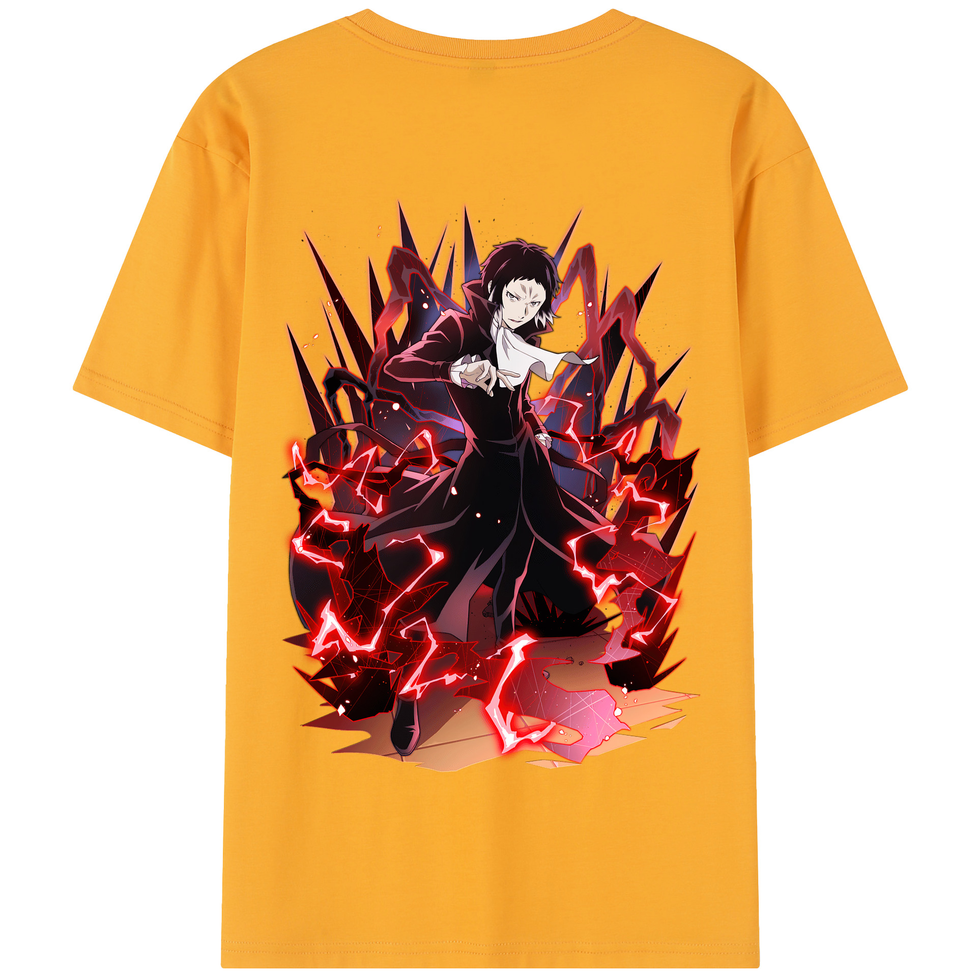 （画像用） 文豪ストレイドッグス Bungo Stray Dogs 綿100％半袖Tシャツ（背面プリント）