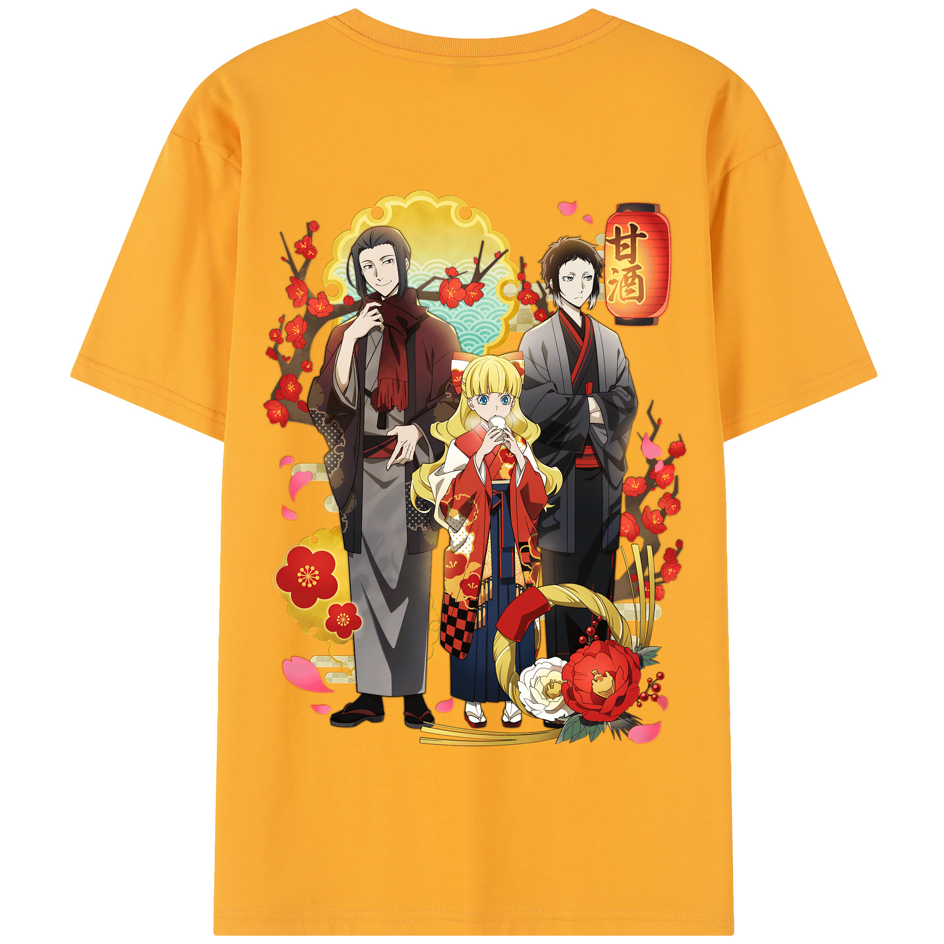 （画像用） 文豪ストレイドッグス Bungo Stray Dogs 綿100％半袖Tシャツ（背面プリント）