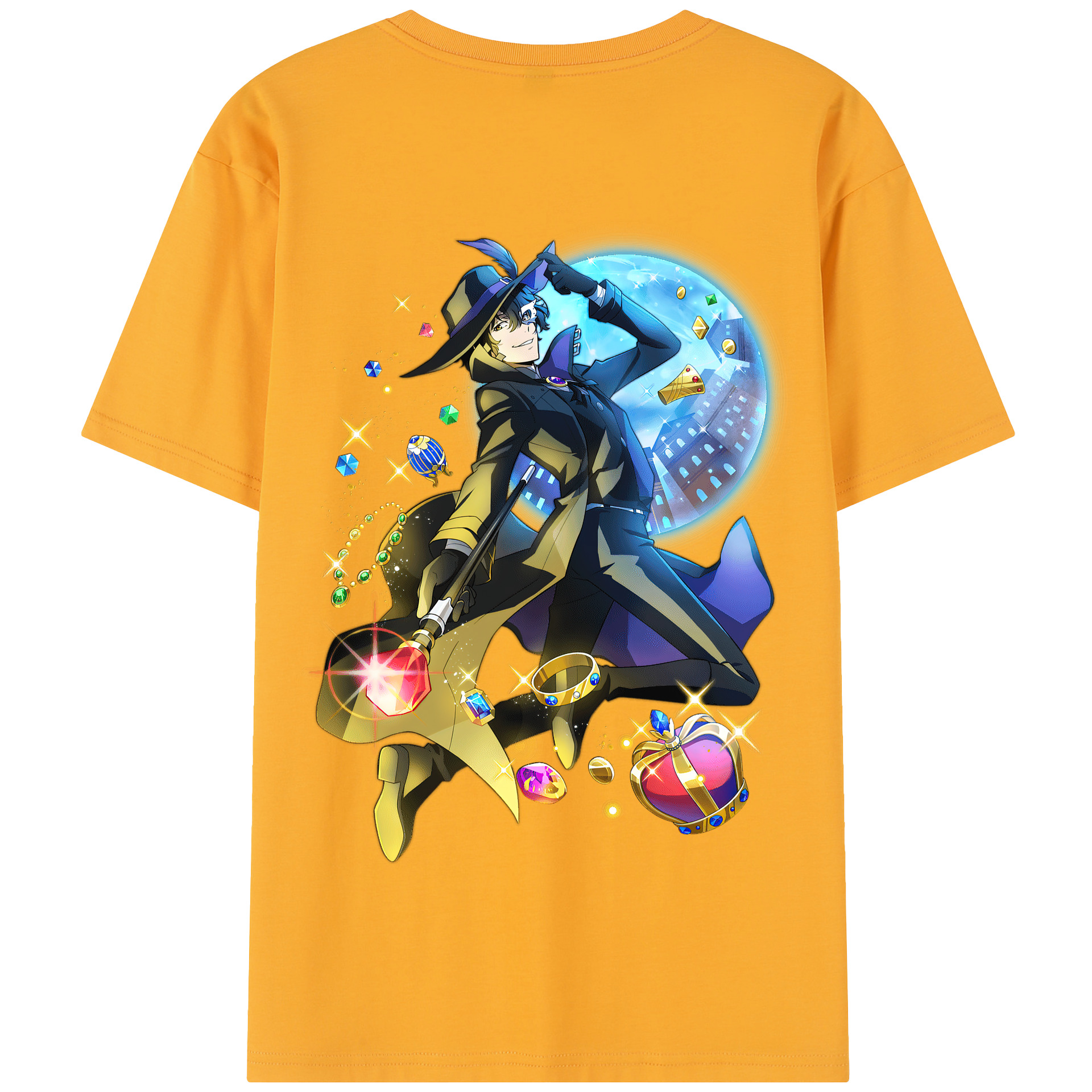 （画像用） 文豪ストレイドッグス Bungo Stray Dogs 綿100％半袖Tシャツ（背面プリント）