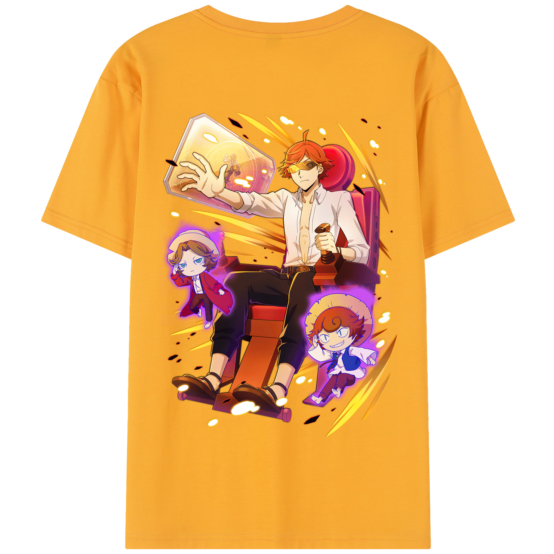 （画像用） 文豪ストレイドッグス Bungo Stray Dogs 綿100％半袖Tシャツ（背面プリント）