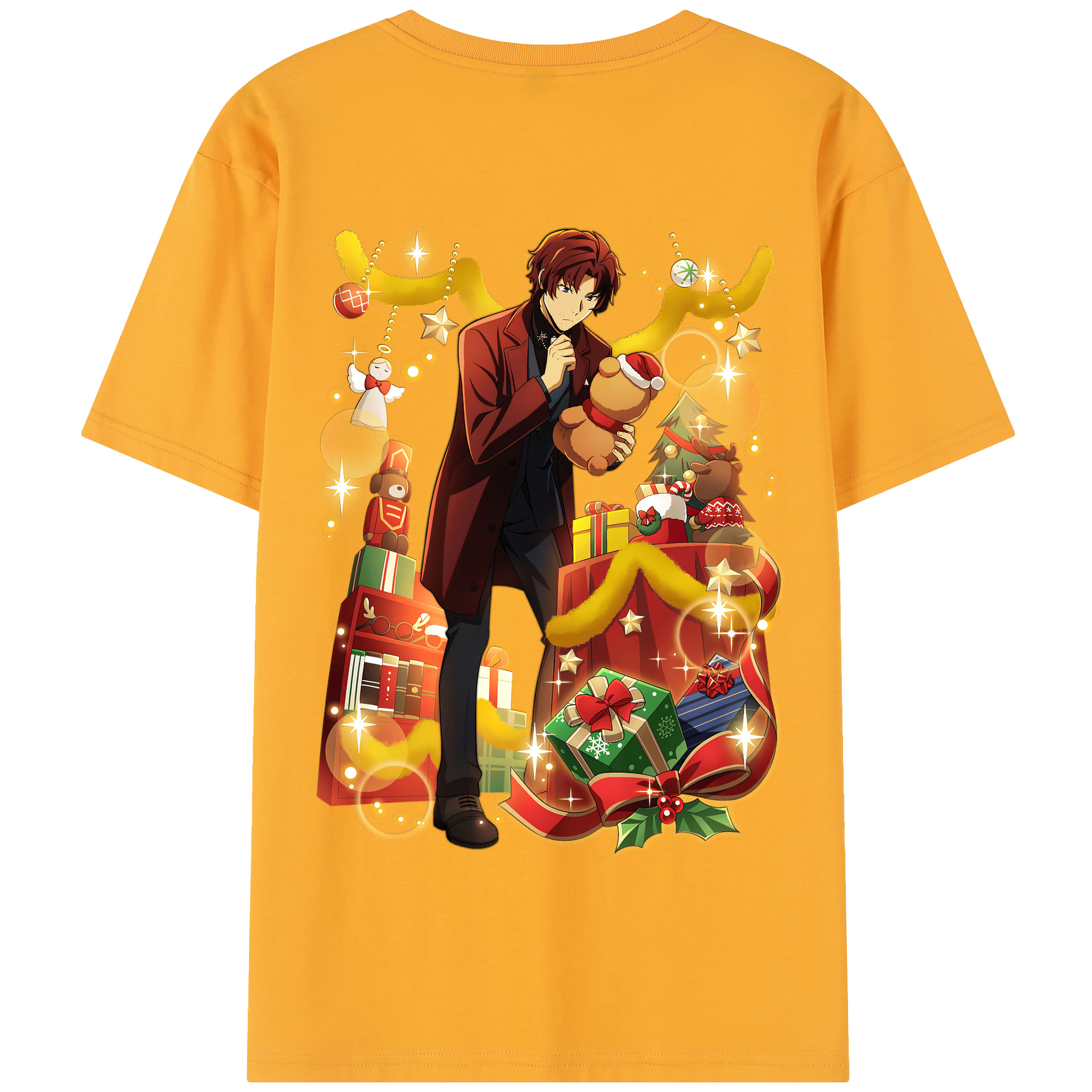 （画像用） 文豪ストレイドッグス Bungo Stray Dogs 綿100％半袖Tシャツ（背面プリント）