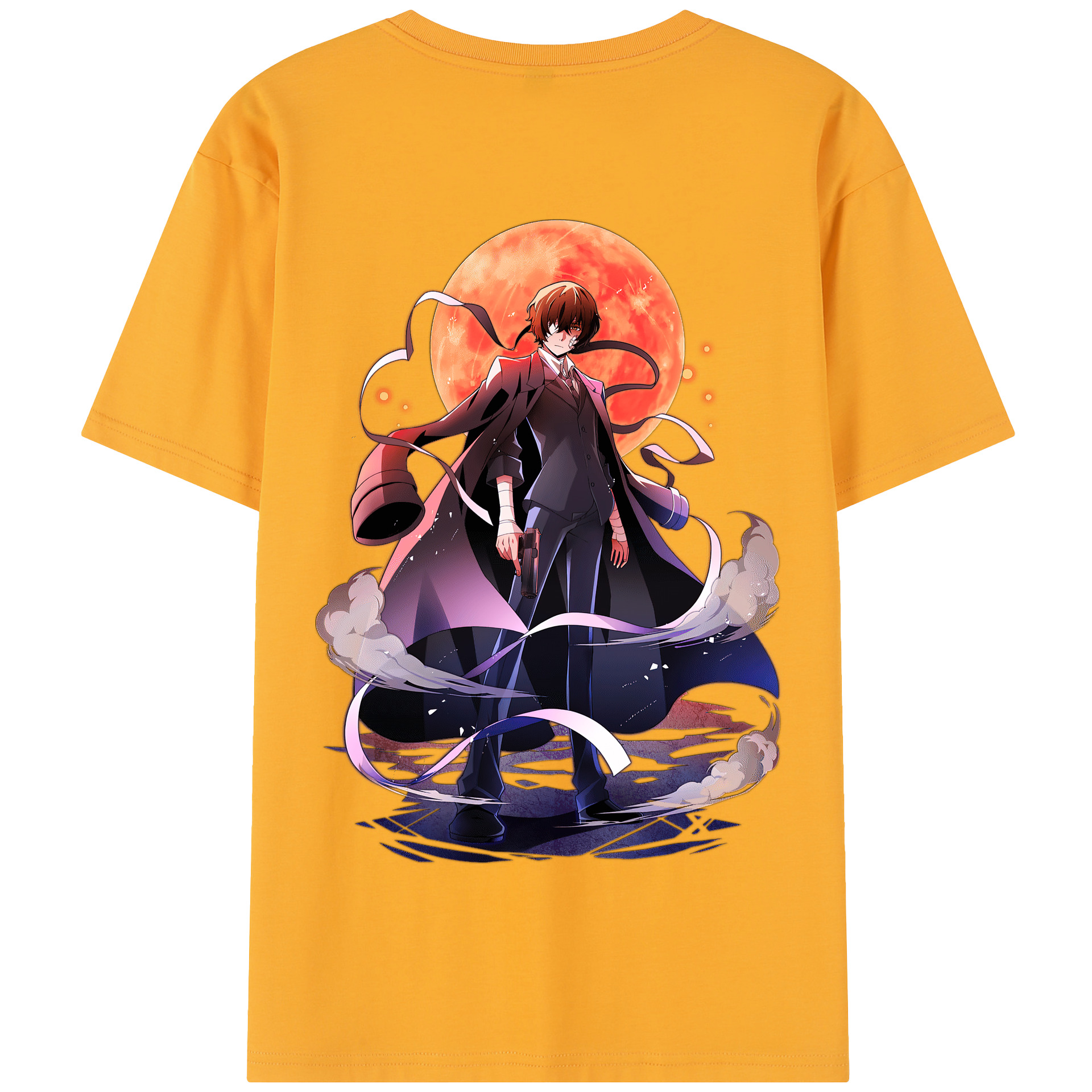 （画像用） 文豪ストレイドッグス Bungo Stray Dogs 綿100％半袖Tシャツ（背面プリント）