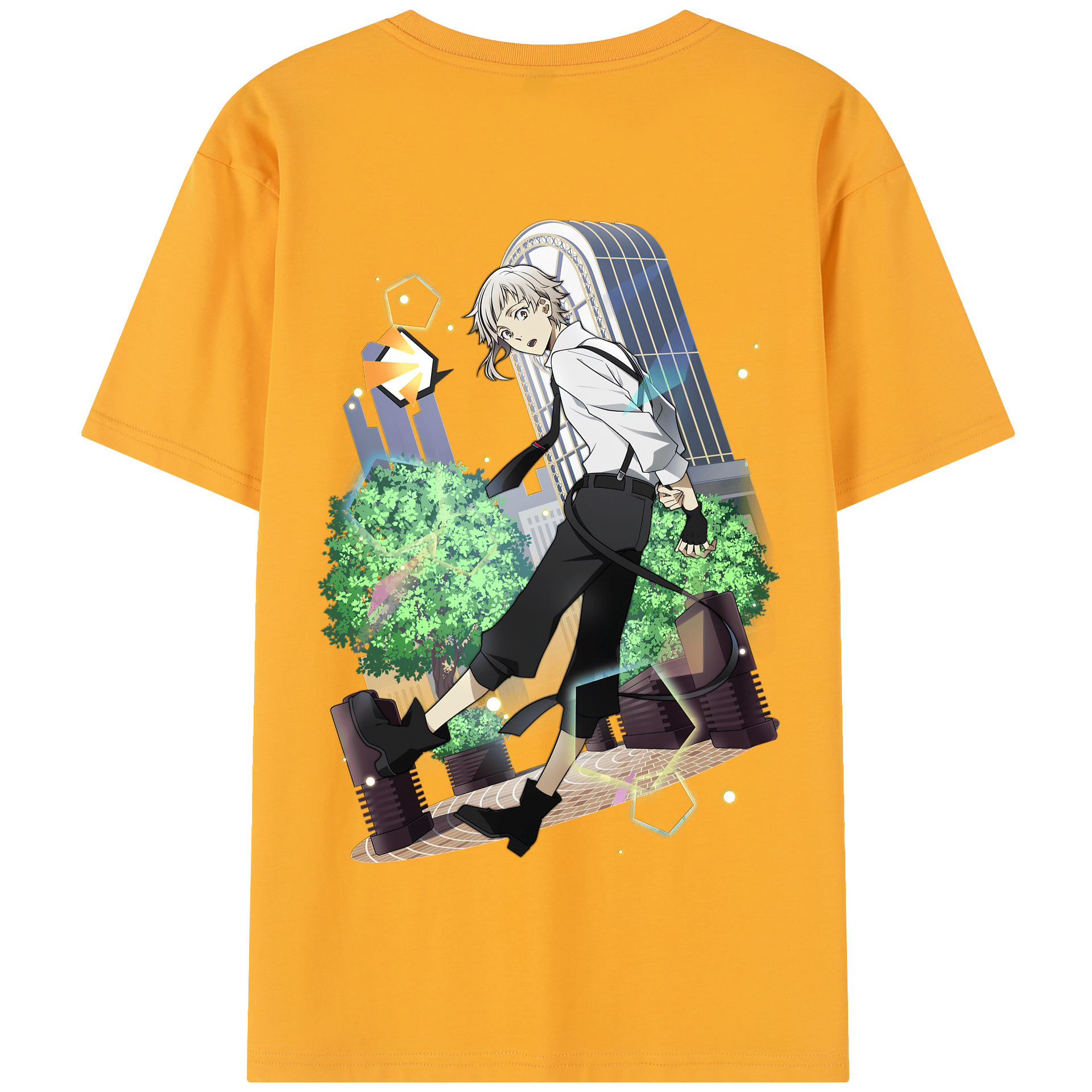 （画像用） 文豪ストレイドッグス Bungo Stray Dogs 綿100％半袖Tシャツ（背面プリント）