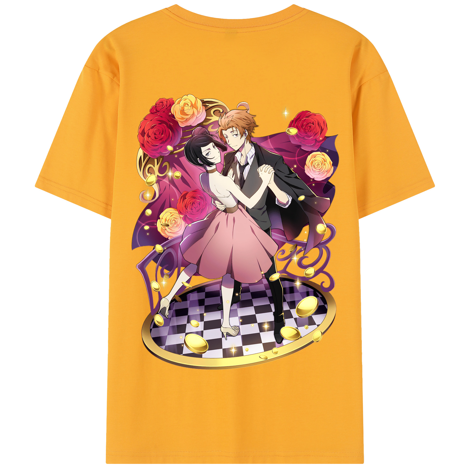 （画像用） 文豪ストレイドッグス Bungo Stray Dogs 綿100％半袖Tシャツ（背面プリント）