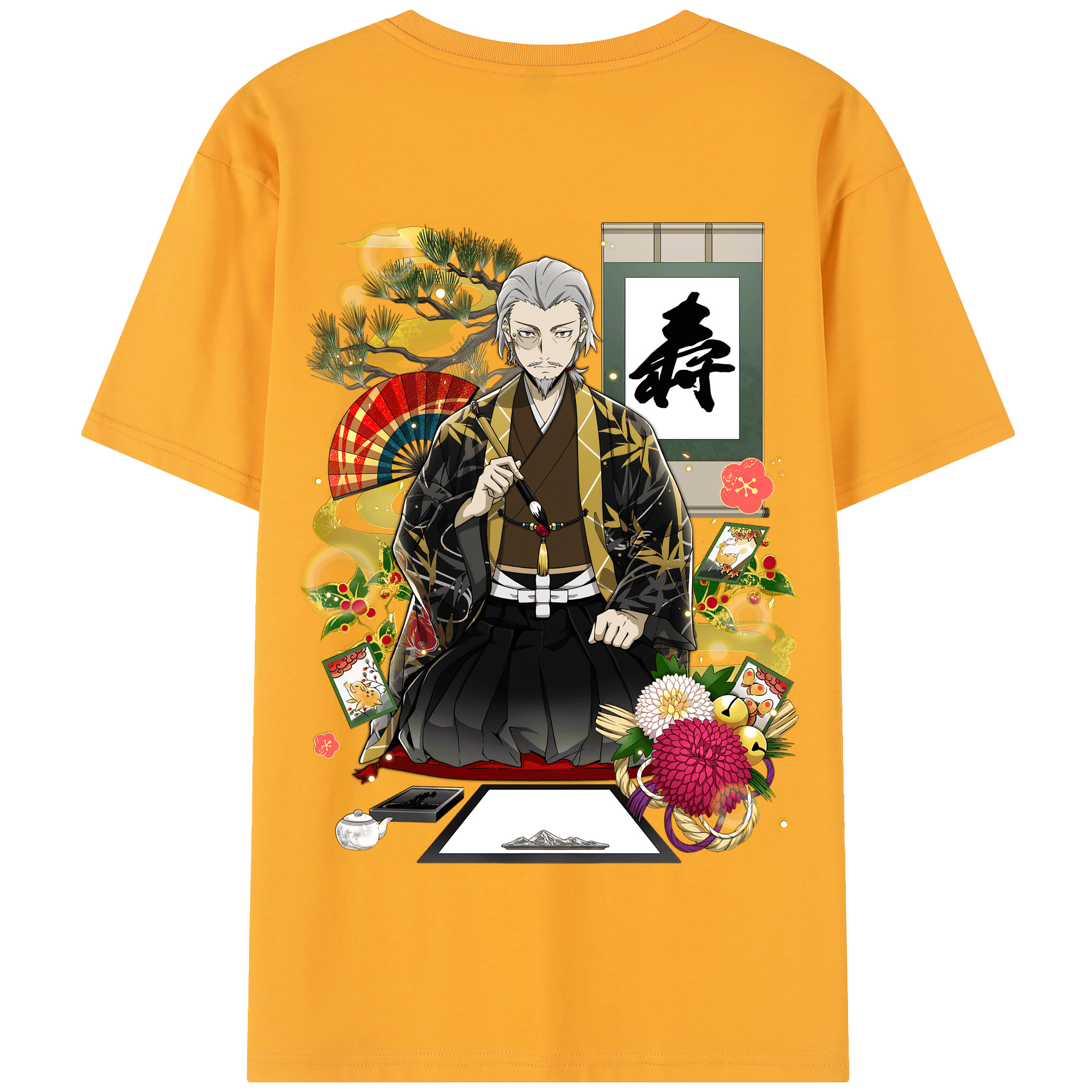 （画像用） 文豪ストレイドッグス Bungo Stray Dogs 綿100％半袖Tシャツ（背面プリント）