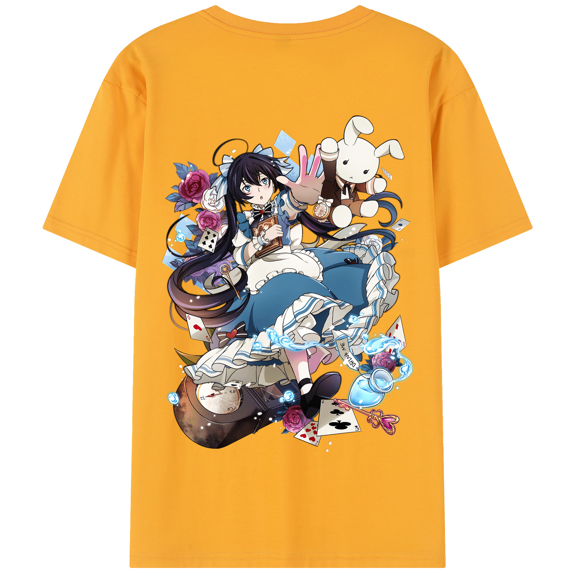 （画像用） 文豪ストレイドッグス Bungo Stray Dogs 綿100％半袖Tシャツ（背面プリント）