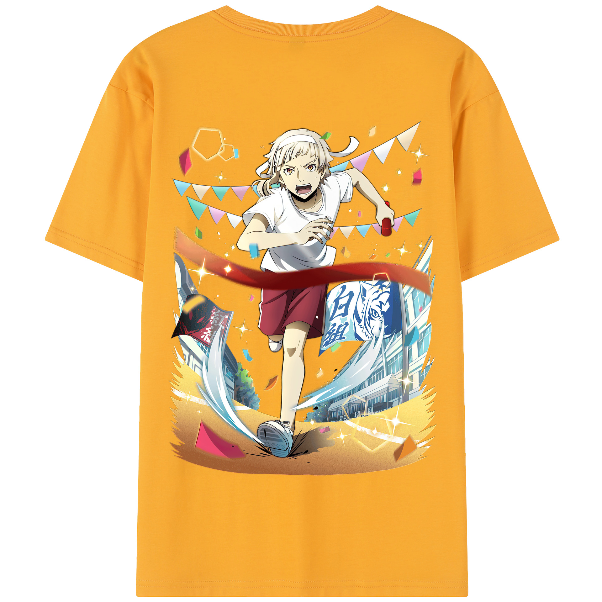 （画像用） 文豪ストレイドッグス Bungo Stray Dogs 綿100％半袖Tシャツ（背面プリント）