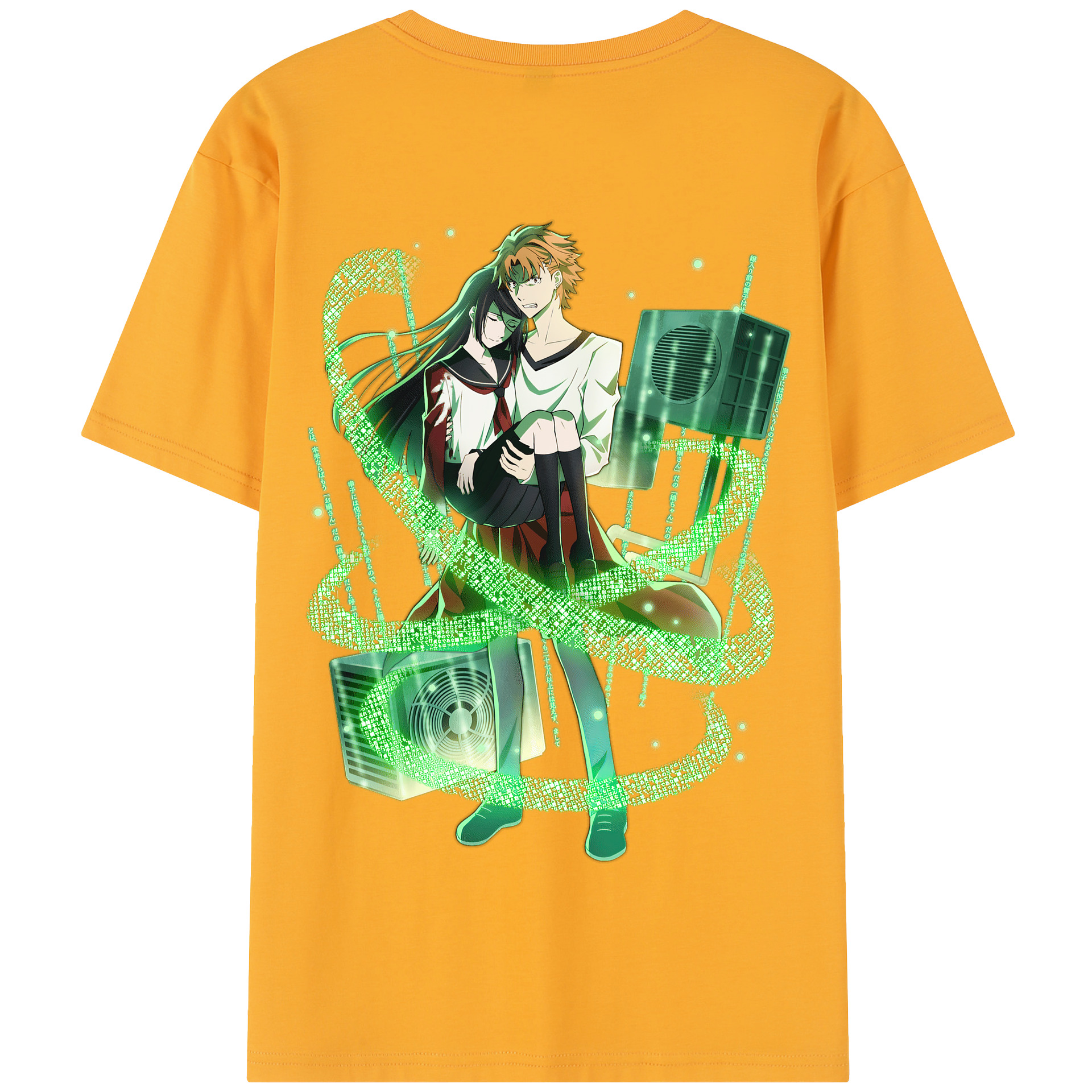 （画像用） 文豪ストレイドッグス Bungo Stray Dogs 綿100％半袖Tシャツ（背面プリント）