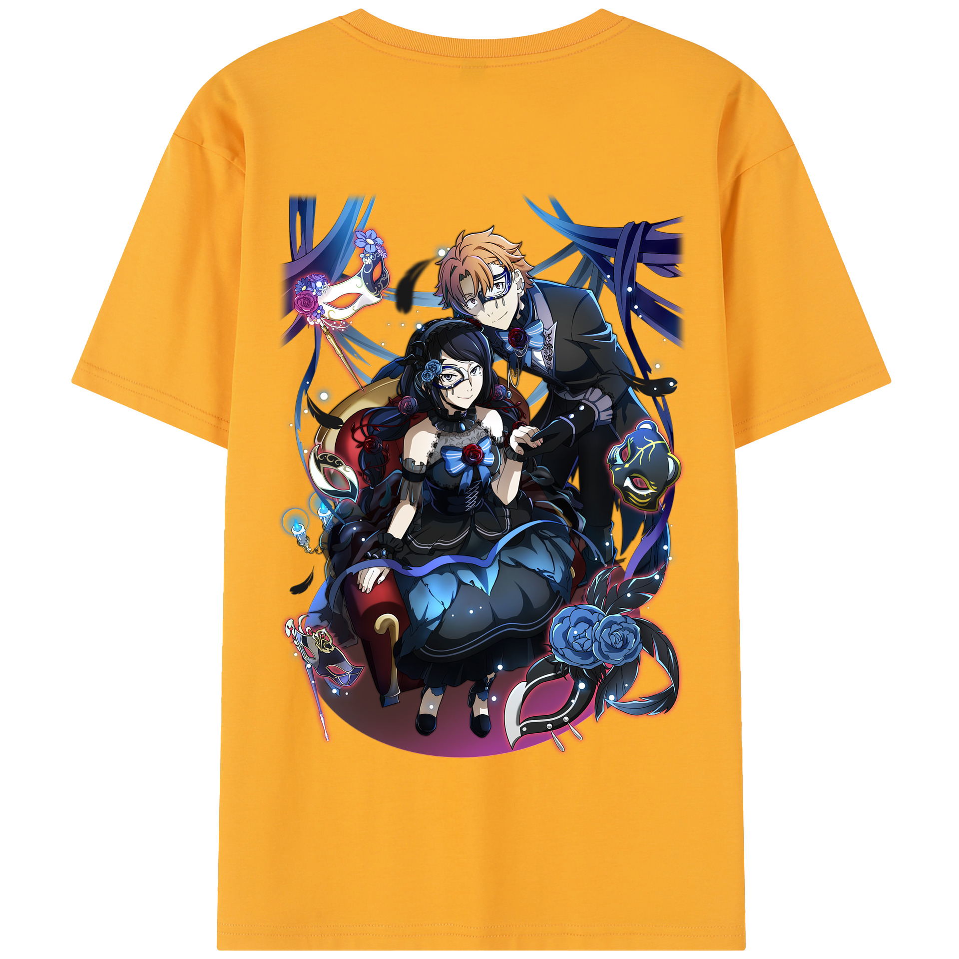 （画像用） 文豪ストレイドッグス Bungo Stray Dogs 綿100％半袖Tシャツ（背面プリント）