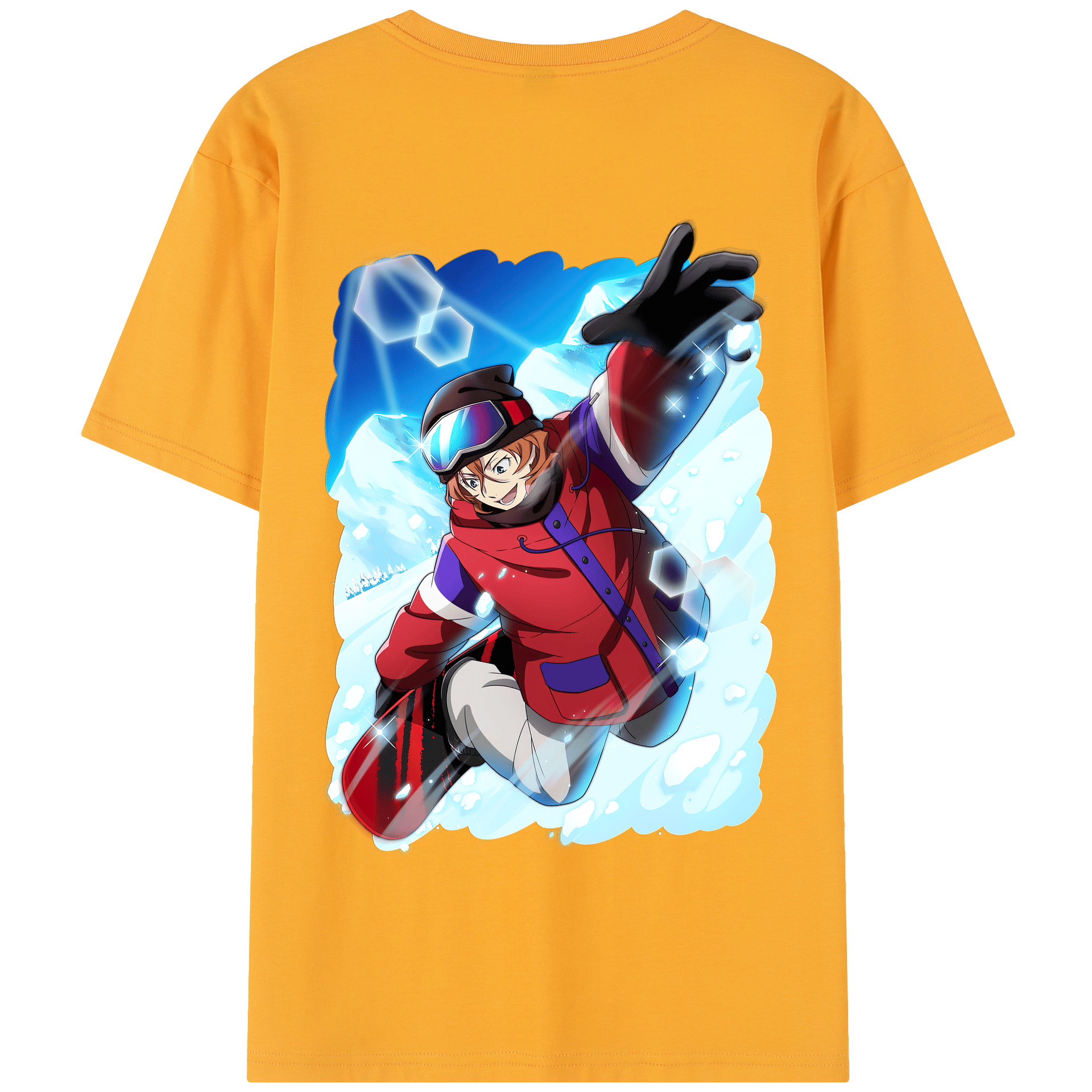 （画像用） 文豪ストレイドッグス Bungo Stray Dogs 綿100％半袖Tシャツ（背面プリント）