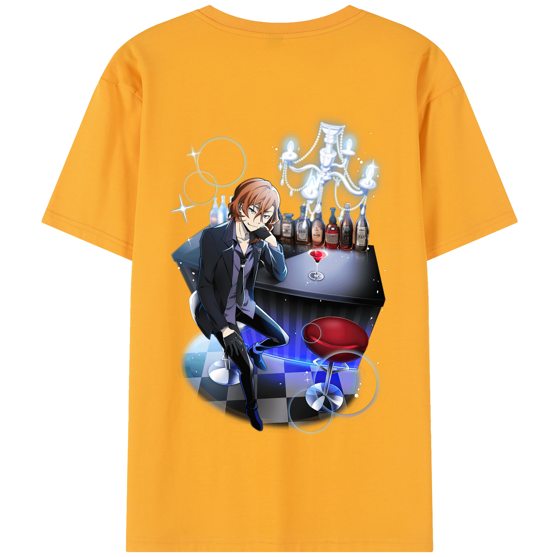 （画像用） 文豪ストレイドッグス Bungo Stray Dogs 綿100％半袖Tシャツ（背面プリント）