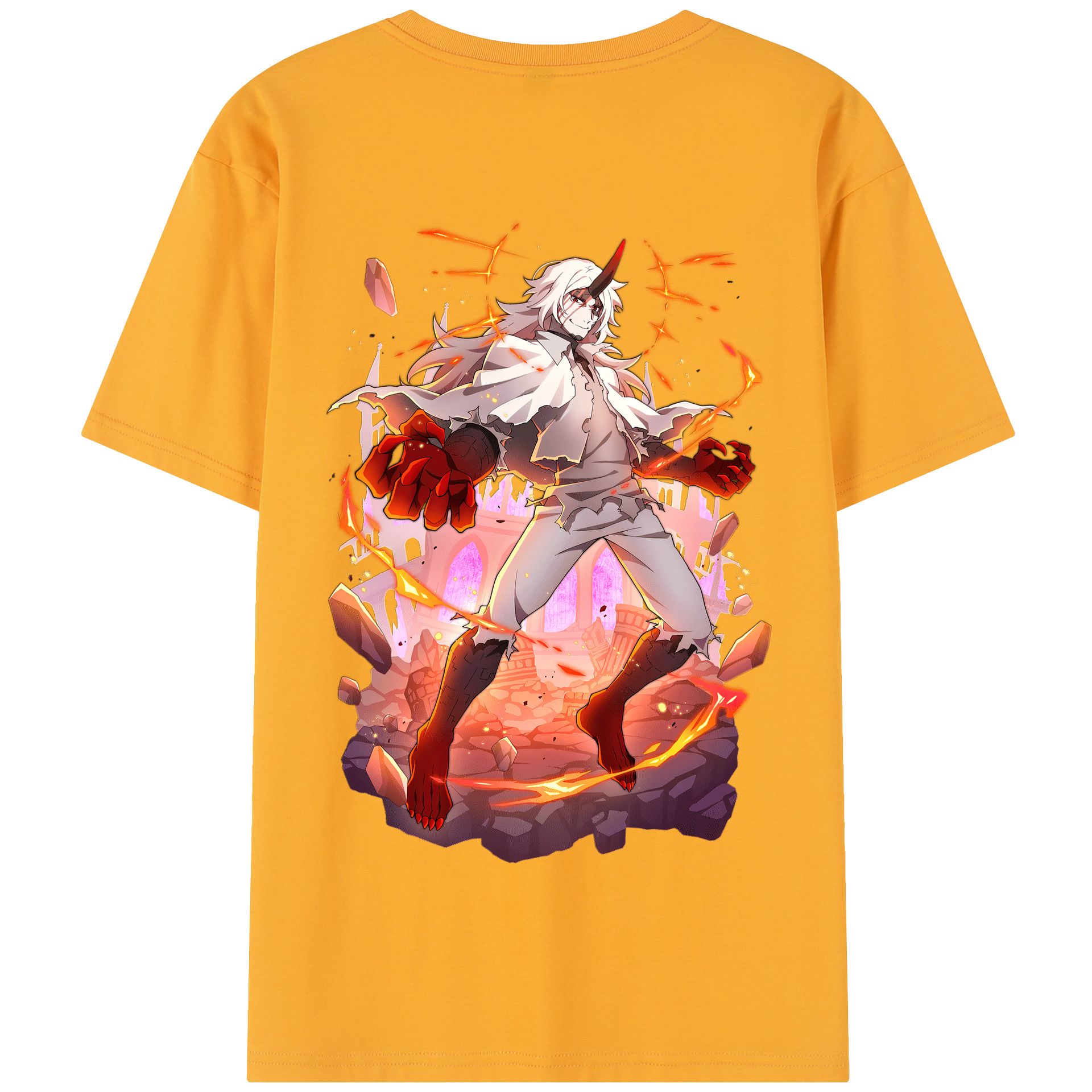 （画像用） 文豪ストレイドッグス Bungo Stray Dogs 綿100％半袖Tシャツ（背面プリント）
