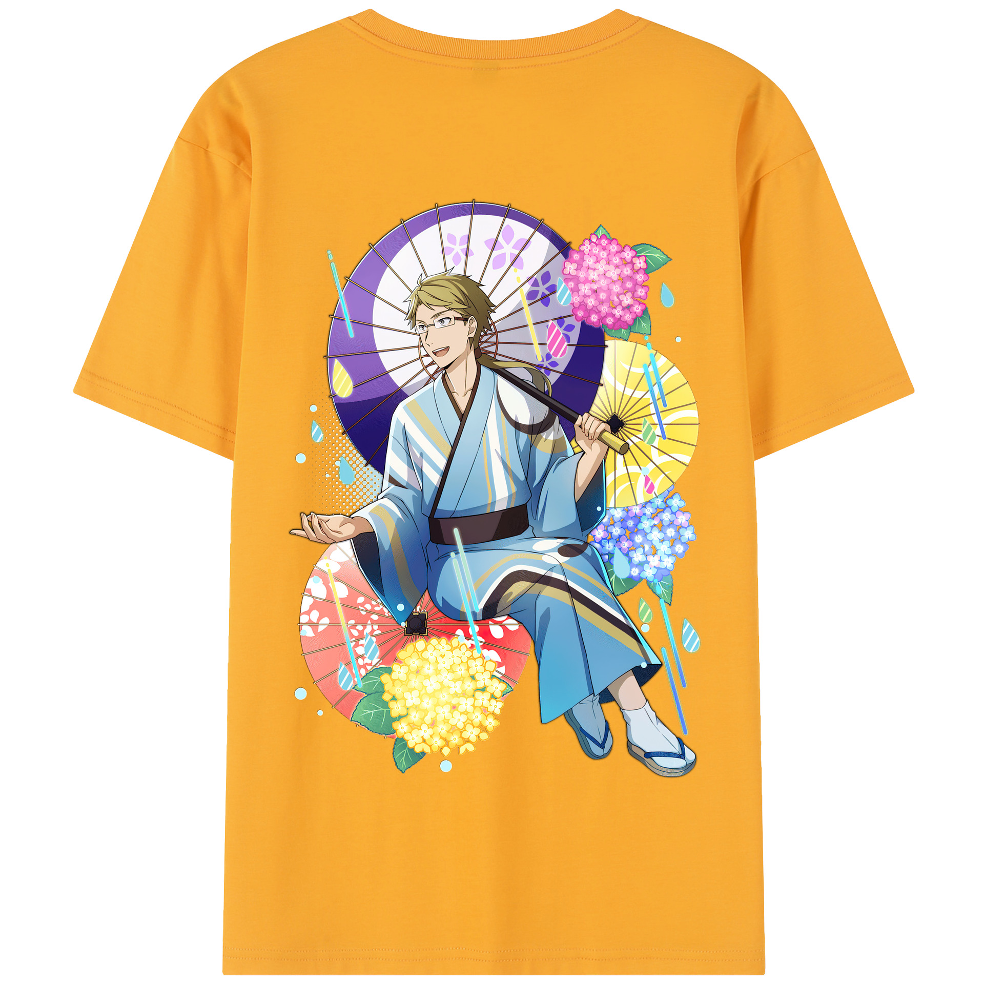 （画像用） 文豪ストレイドッグス Bungo Stray Dogs 綿100％半袖Tシャツ（背面プリント）