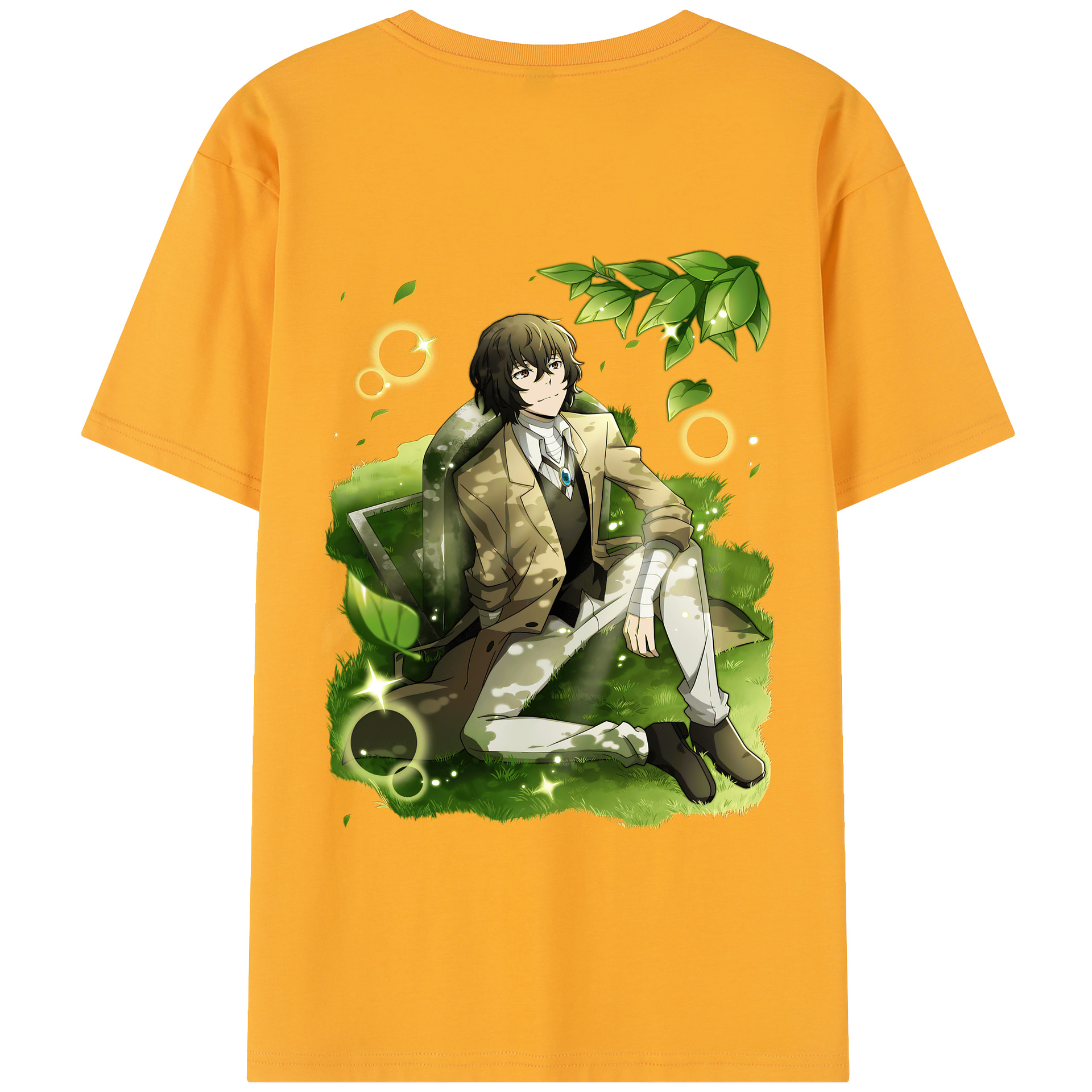 （画像用） 文豪ストレイドッグス Bungo Stray Dogs 綿100％半袖Tシャツ（背面プリント）