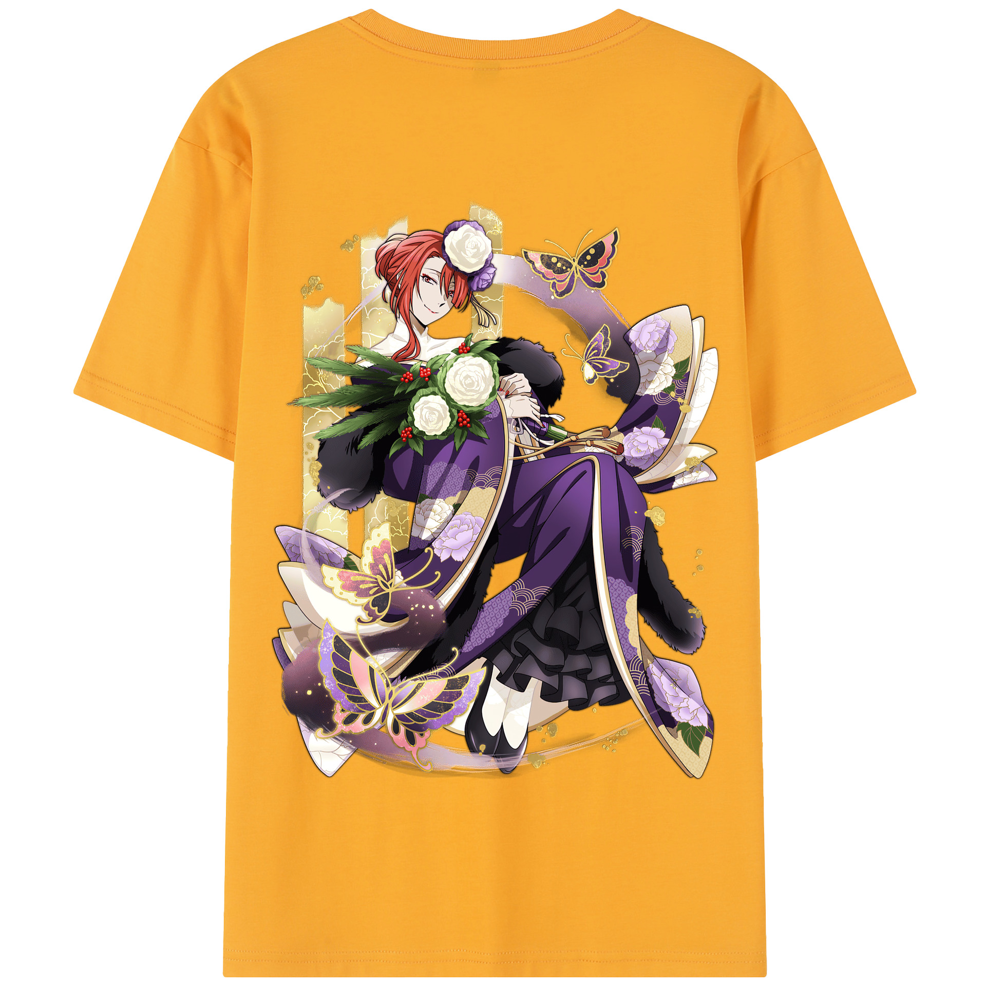 （画像用） 文豪ストレイドッグス Bungo Stray Dogs 綿100％半袖Tシャツ（背面プリント）