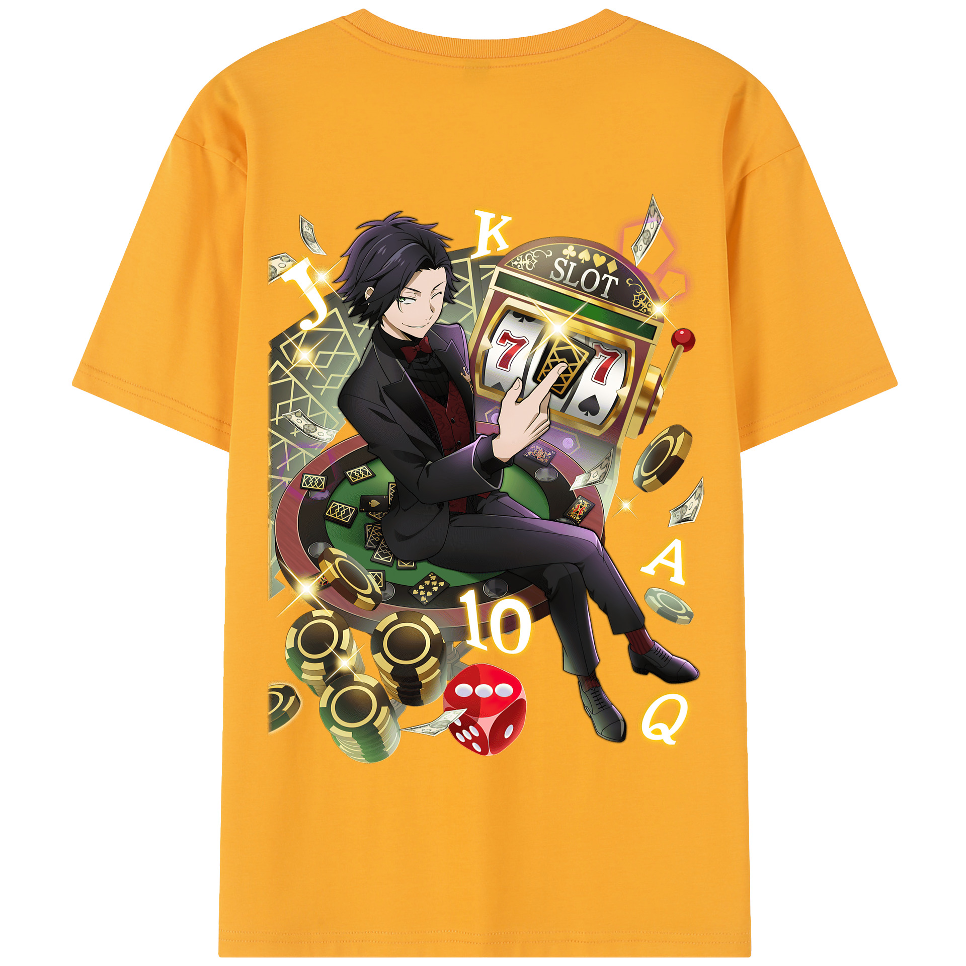 （画像用） 文豪ストレイドッグス Bungo Stray Dogs 綿100％半袖Tシャツ（背面プリント）