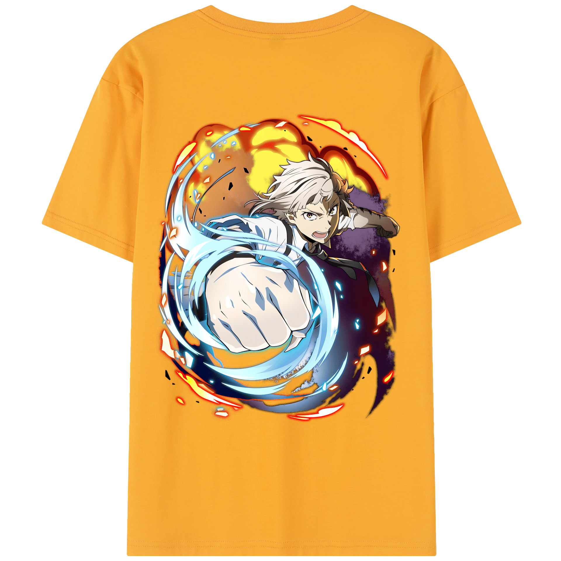 （画像用） 文豪ストレイドッグス Bungo Stray Dogs 綿100％半袖Tシャツ（背面プリント）