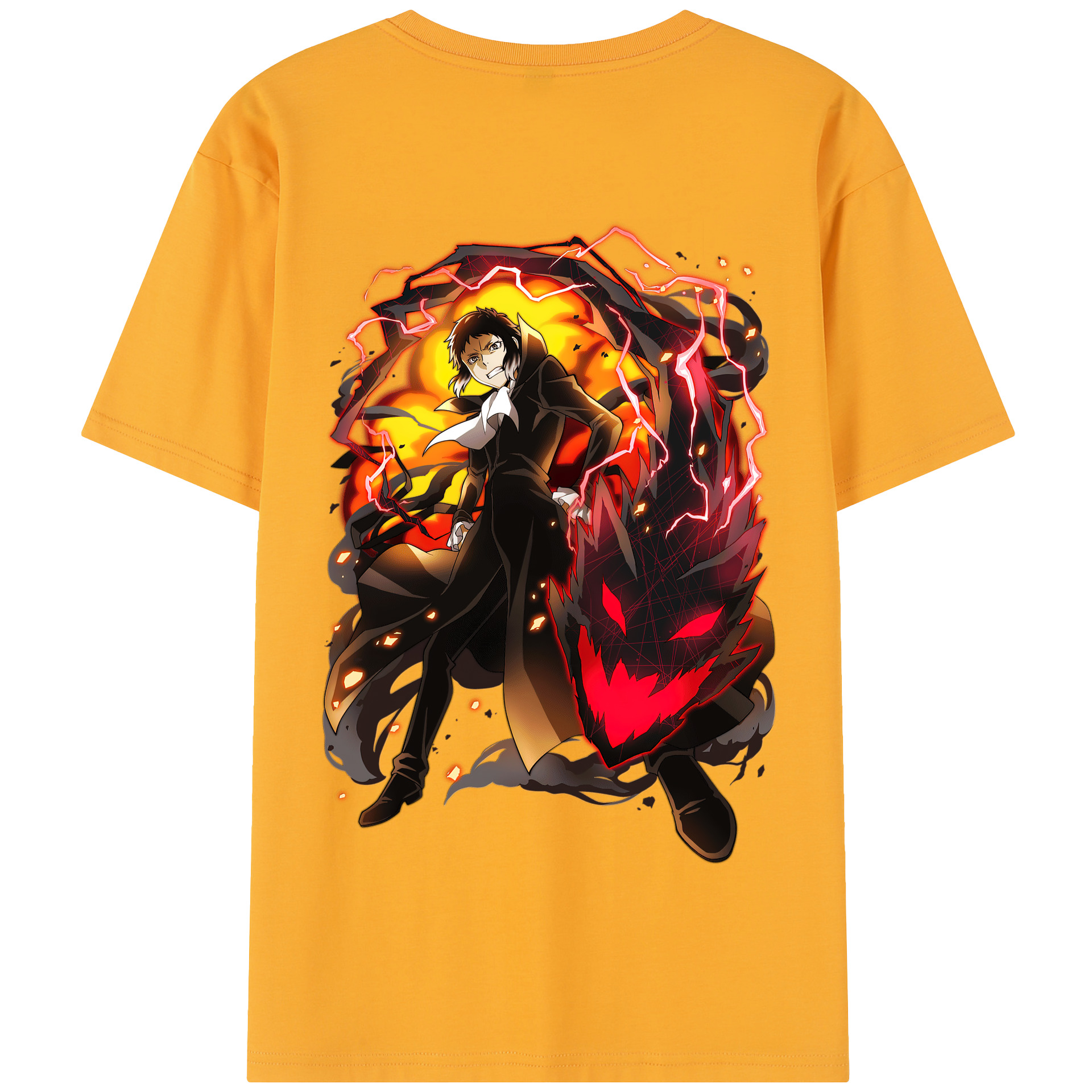 （画像用） 文豪ストレイドッグス Bungo Stray Dogs 綿100％半袖Tシャツ（背面プリント）