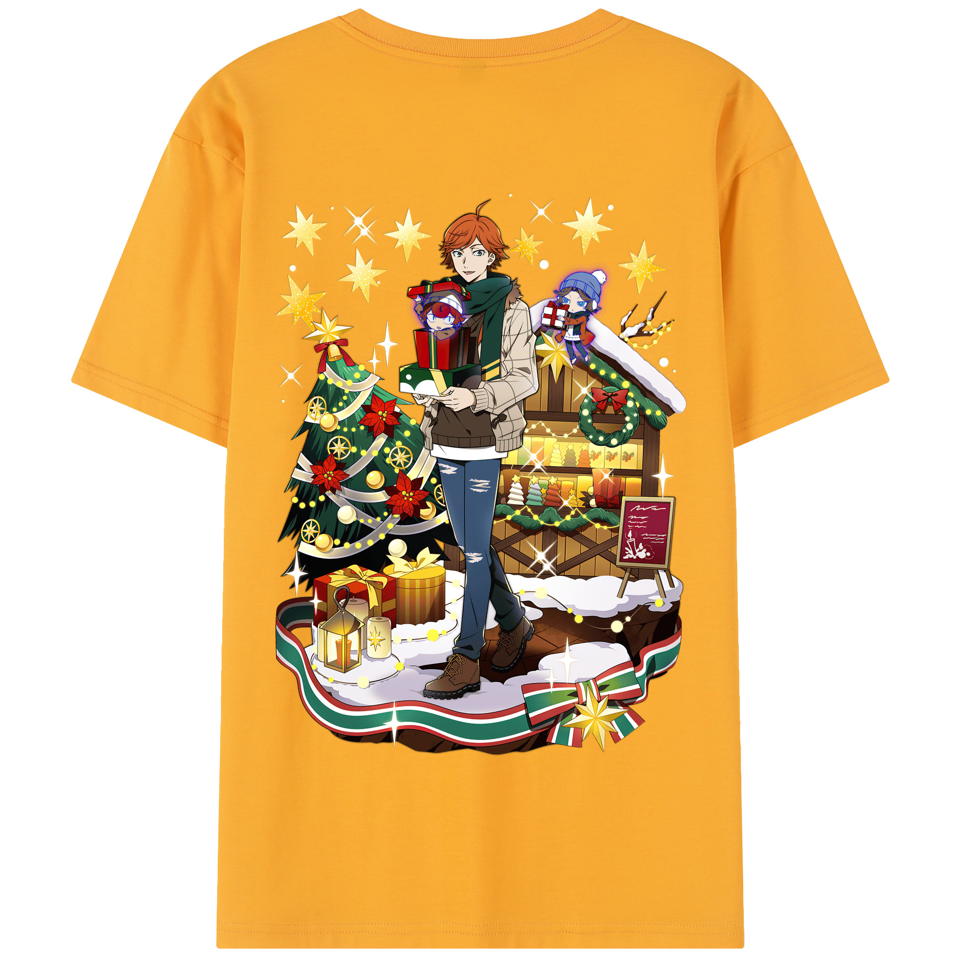 （画像用） 文豪ストレイドッグス Bungo Stray Dogs 綿100％半袖Tシャツ（背面プリント）