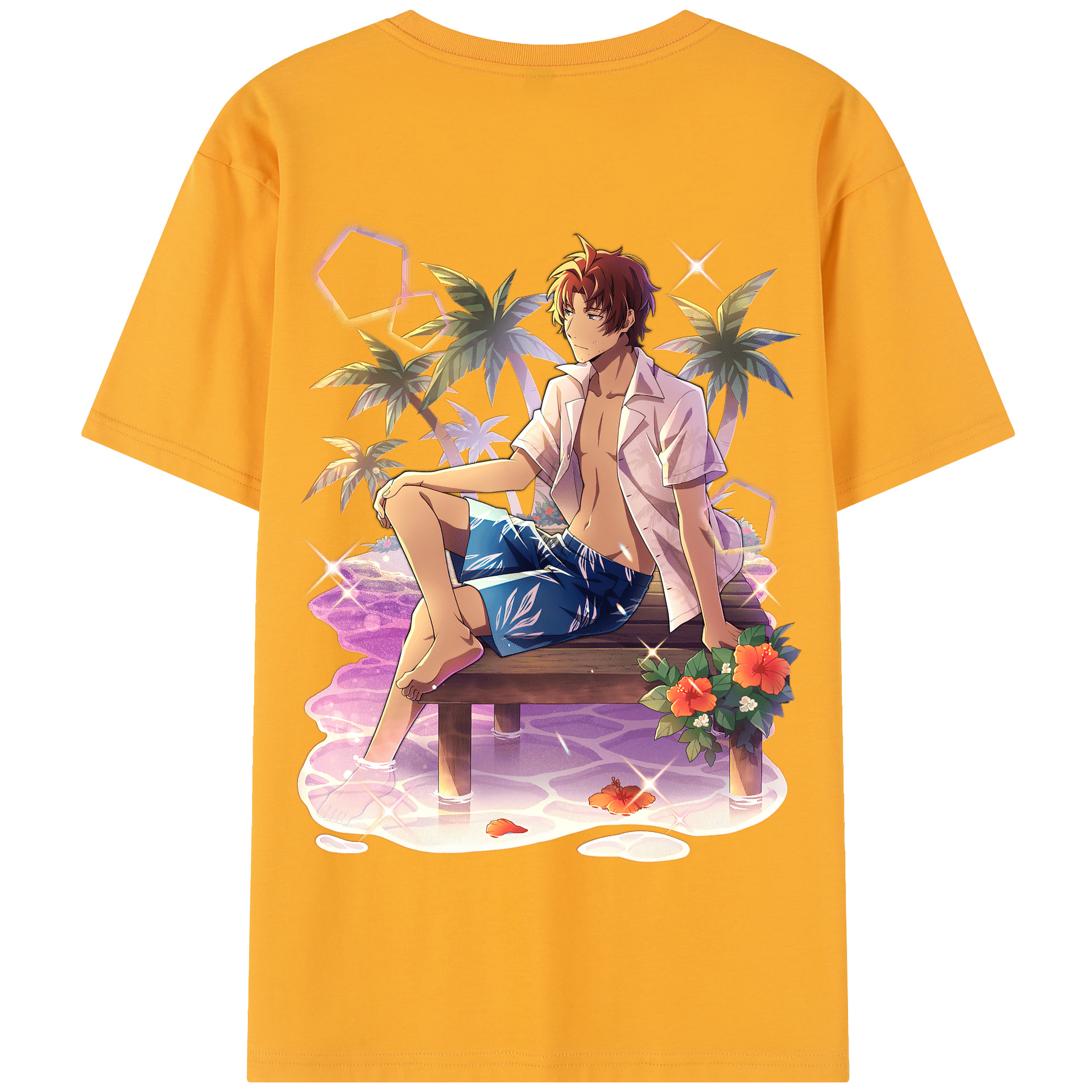 （画像用） 文豪ストレイドッグス Bungo Stray Dogs 綿100％半袖Tシャツ（背面プリント）