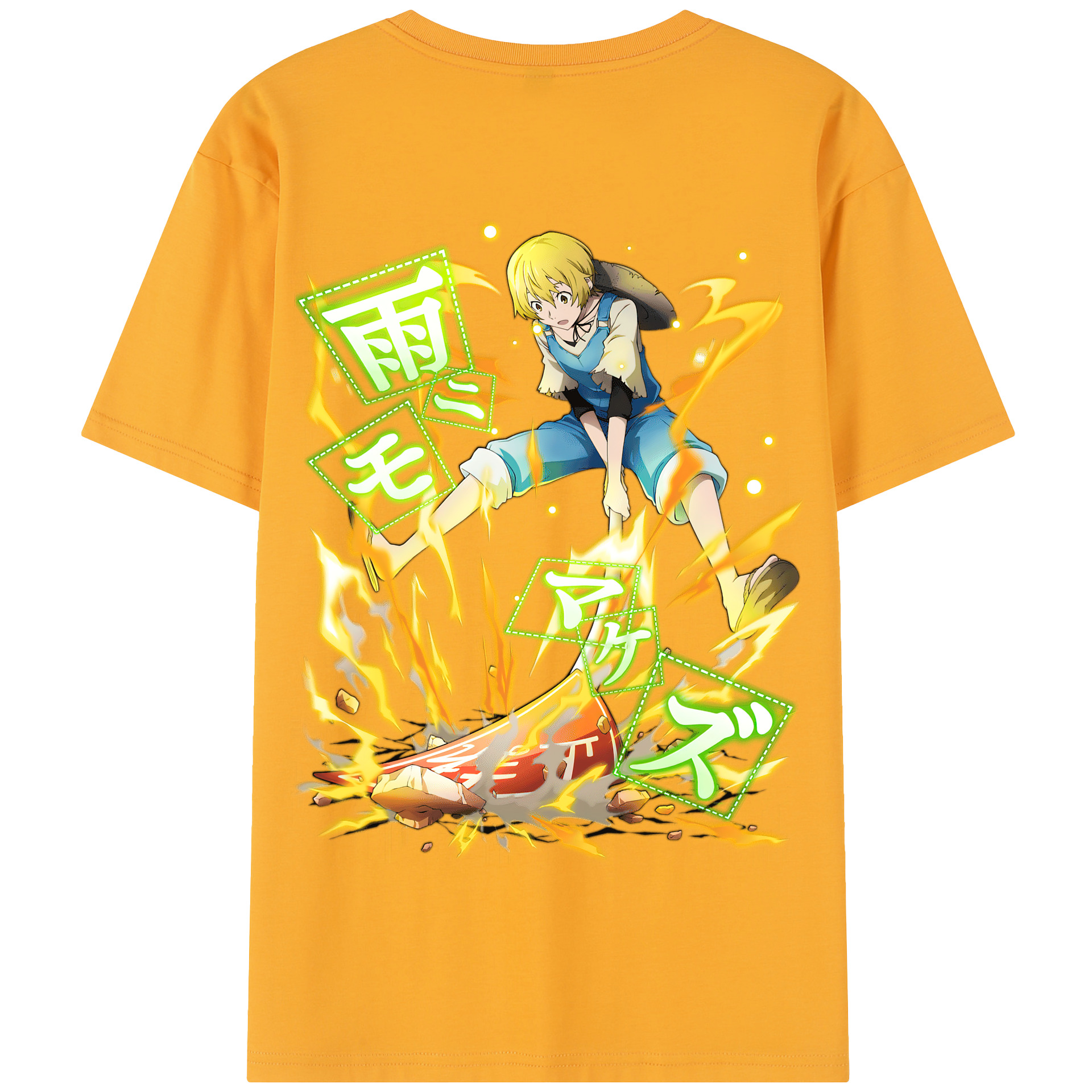 （画像用） 文豪ストレイドッグス Bungo Stray Dogs 綿100％半袖Tシャツ（背面プリント）