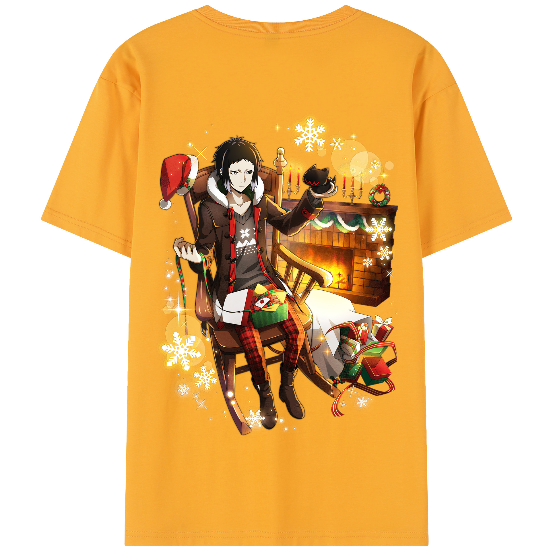 （画像用） 文豪ストレイドッグス Bungo Stray Dogs 綿100％半袖Tシャツ（背面プリント）