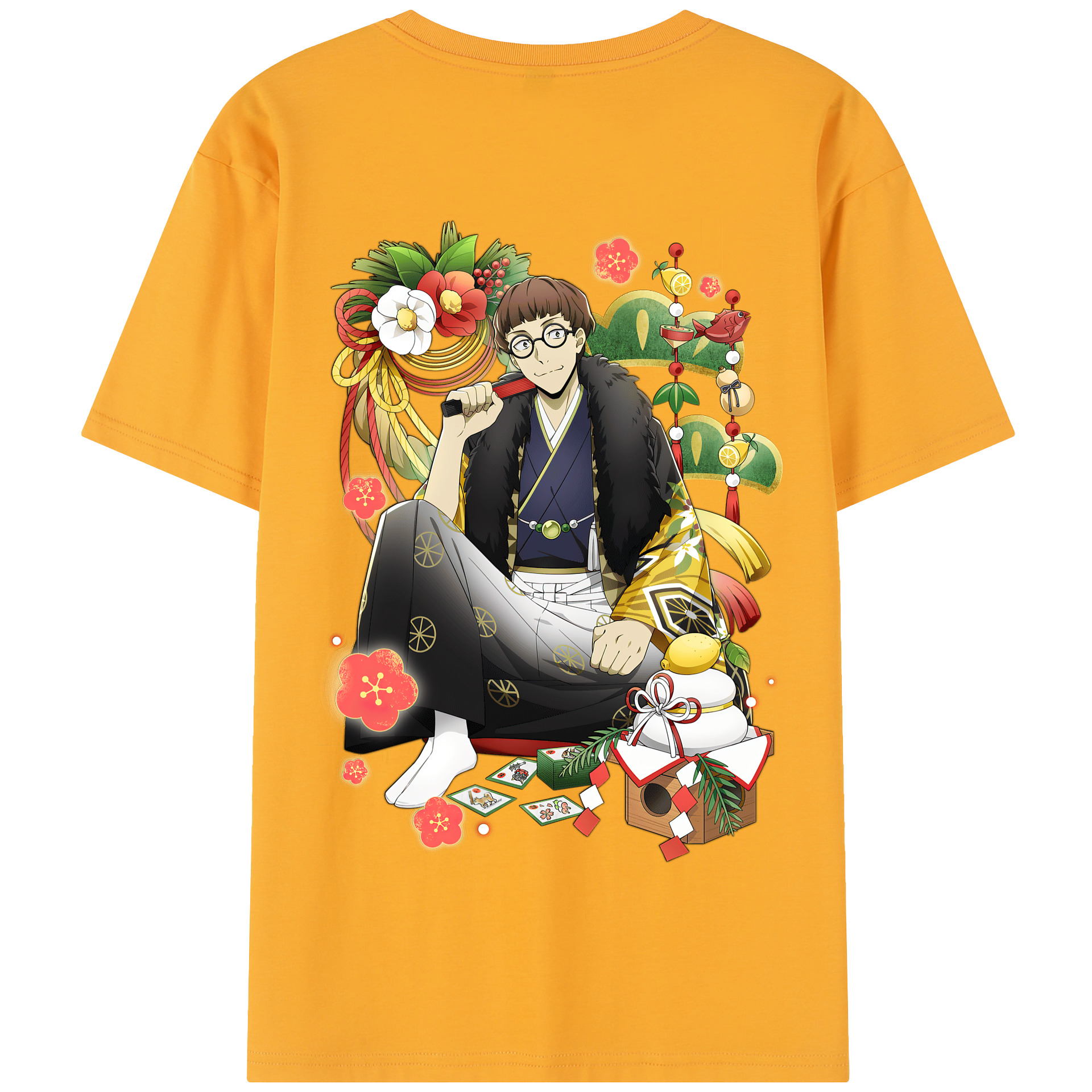 （画像用） 文豪ストレイドッグス Bungo Stray Dogs 綿100％半袖Tシャツ（背面プリント）