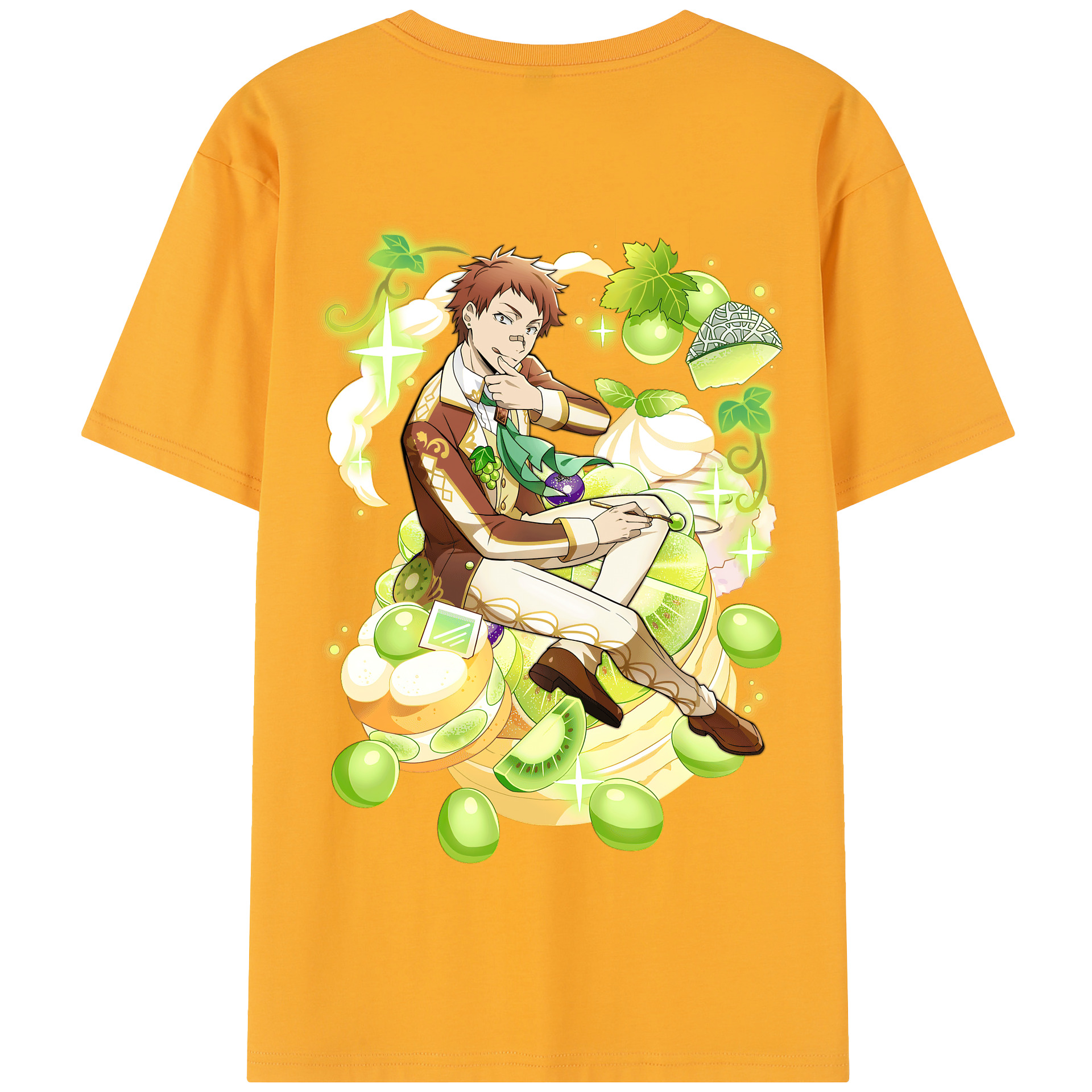 （画像用） 文豪ストレイドッグス Bungo Stray Dogs 綿100％半袖Tシャツ（背面プリント）