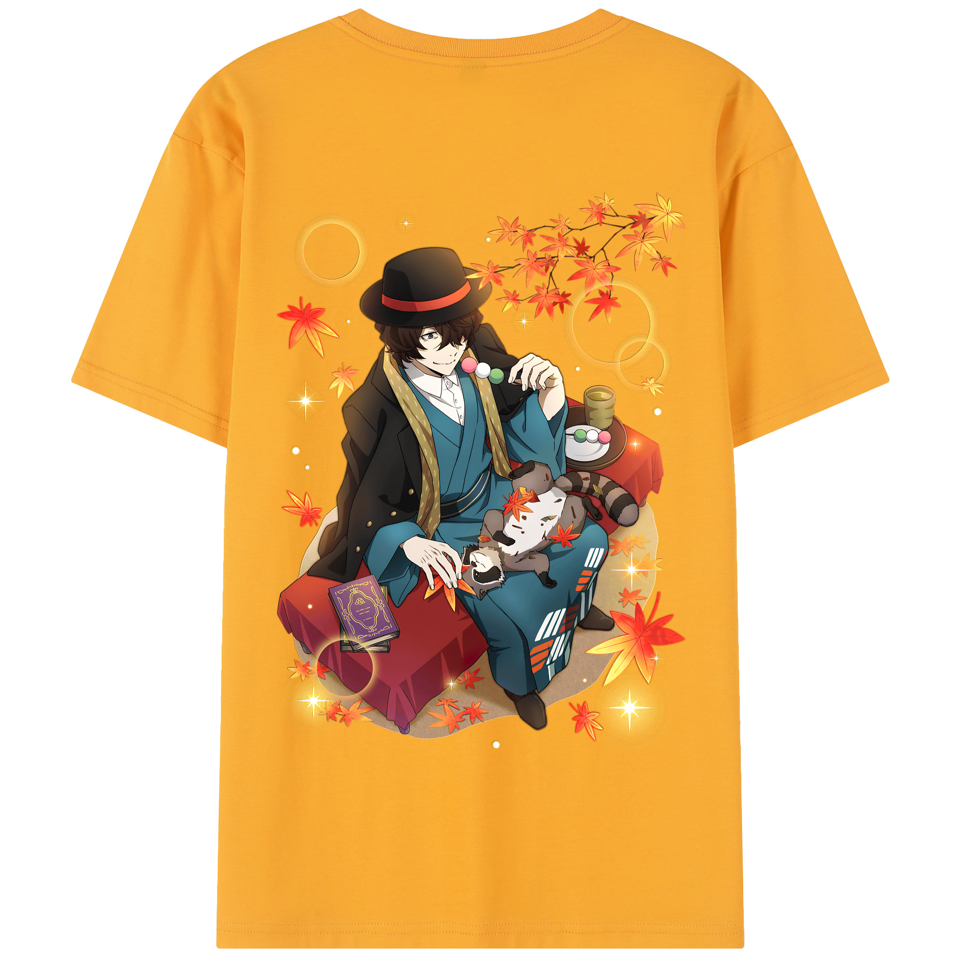 （画像用） 文豪ストレイドッグス Bungo Stray Dogs 綿100％半袖Tシャツ（背面プリント）