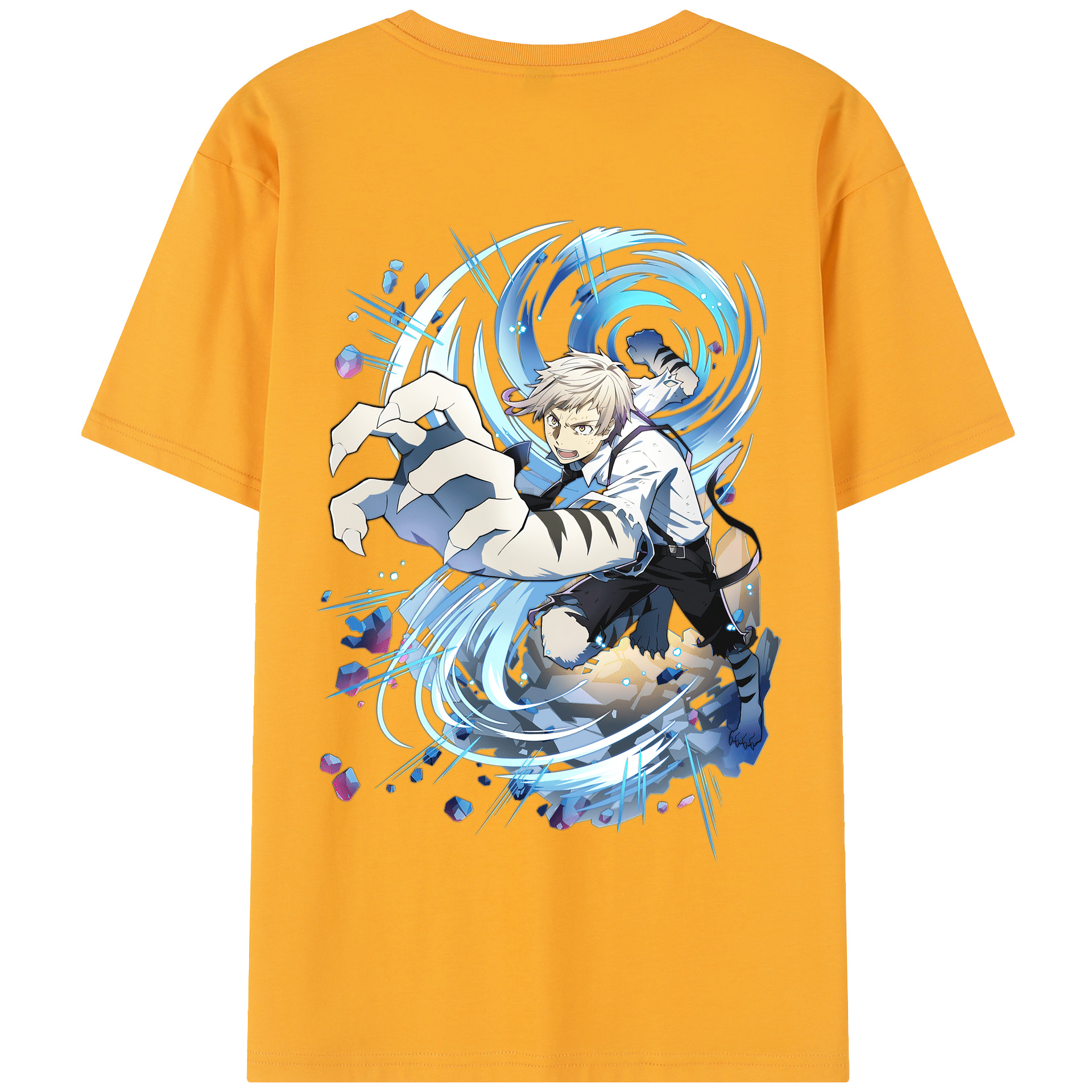 （画像用） 文豪ストレイドッグス Bungo Stray Dogs 綿100％半袖Tシャツ（背面プリント）