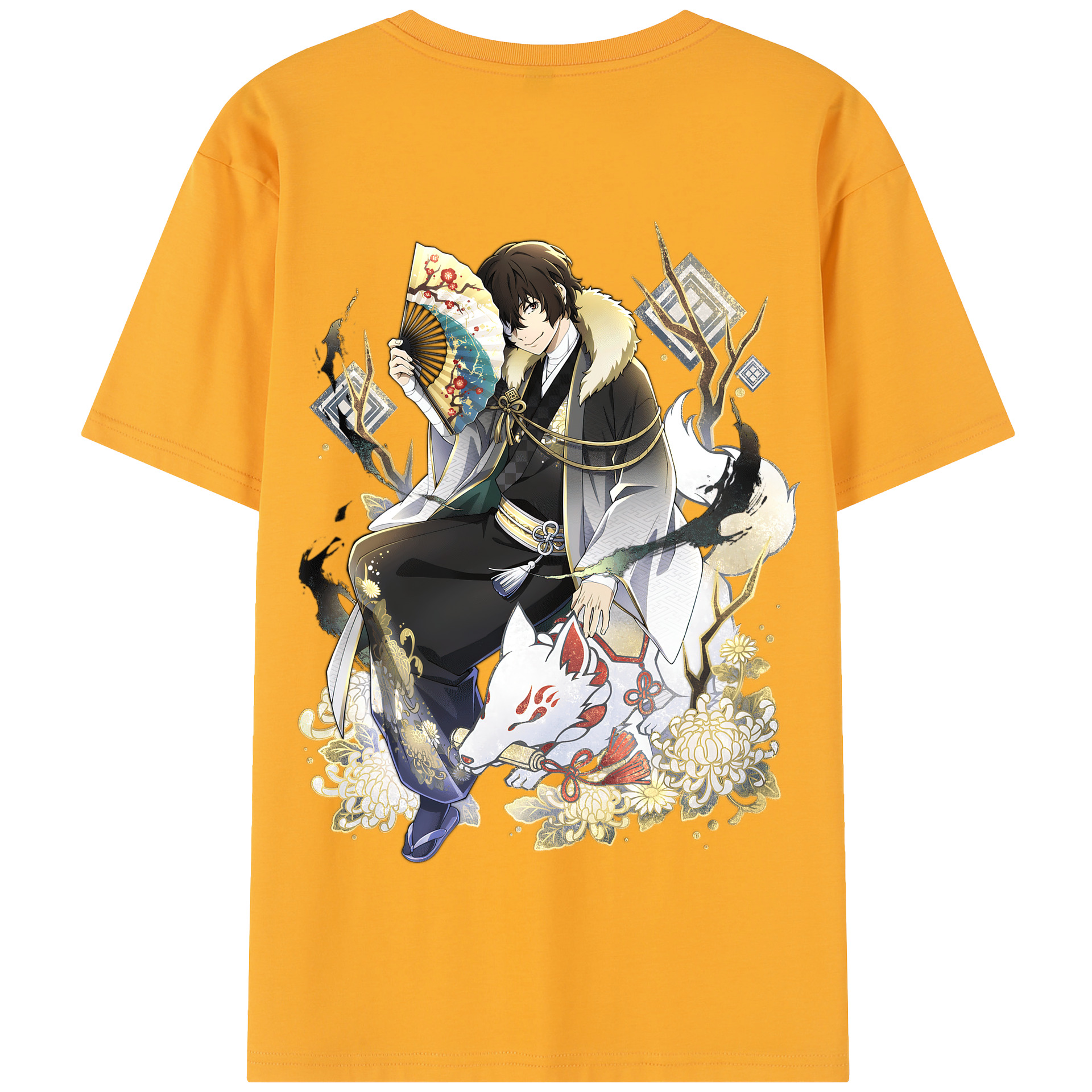（画像用） 文豪ストレイドッグス Bungo Stray Dogs 綿100％半袖Tシャツ（背面プリント）