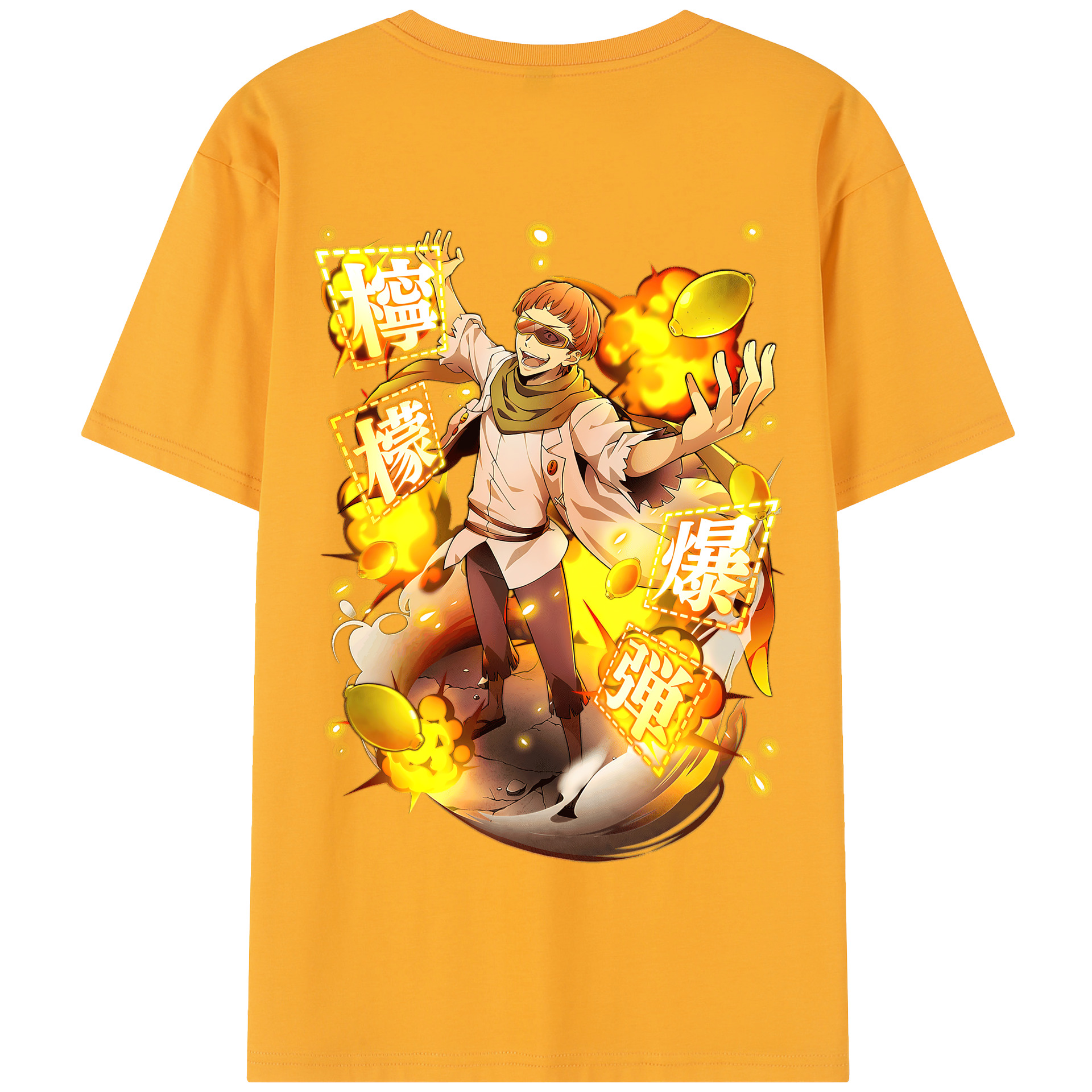 （画像用） 文豪ストレイドッグス Bungo Stray Dogs 綿100％半袖Tシャツ（背面プリント）