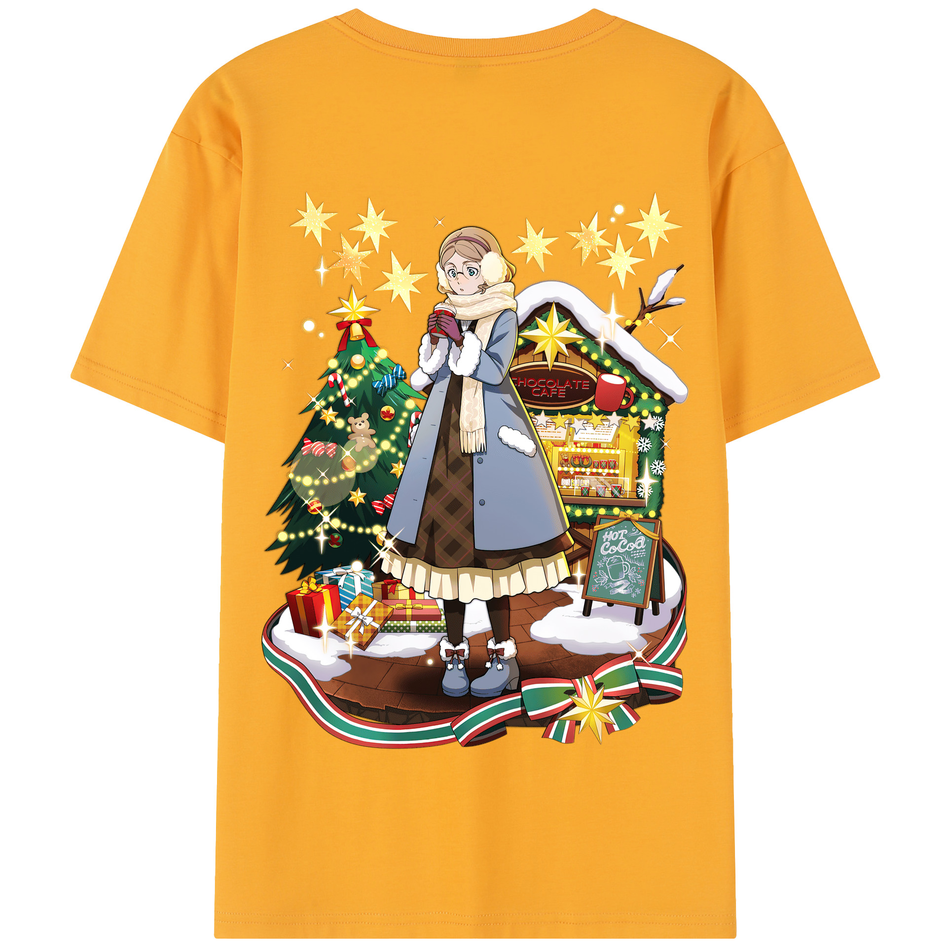 （画像用） 文豪ストレイドッグス Bungo Stray Dogs 綿100％半袖Tシャツ（背面プリント）