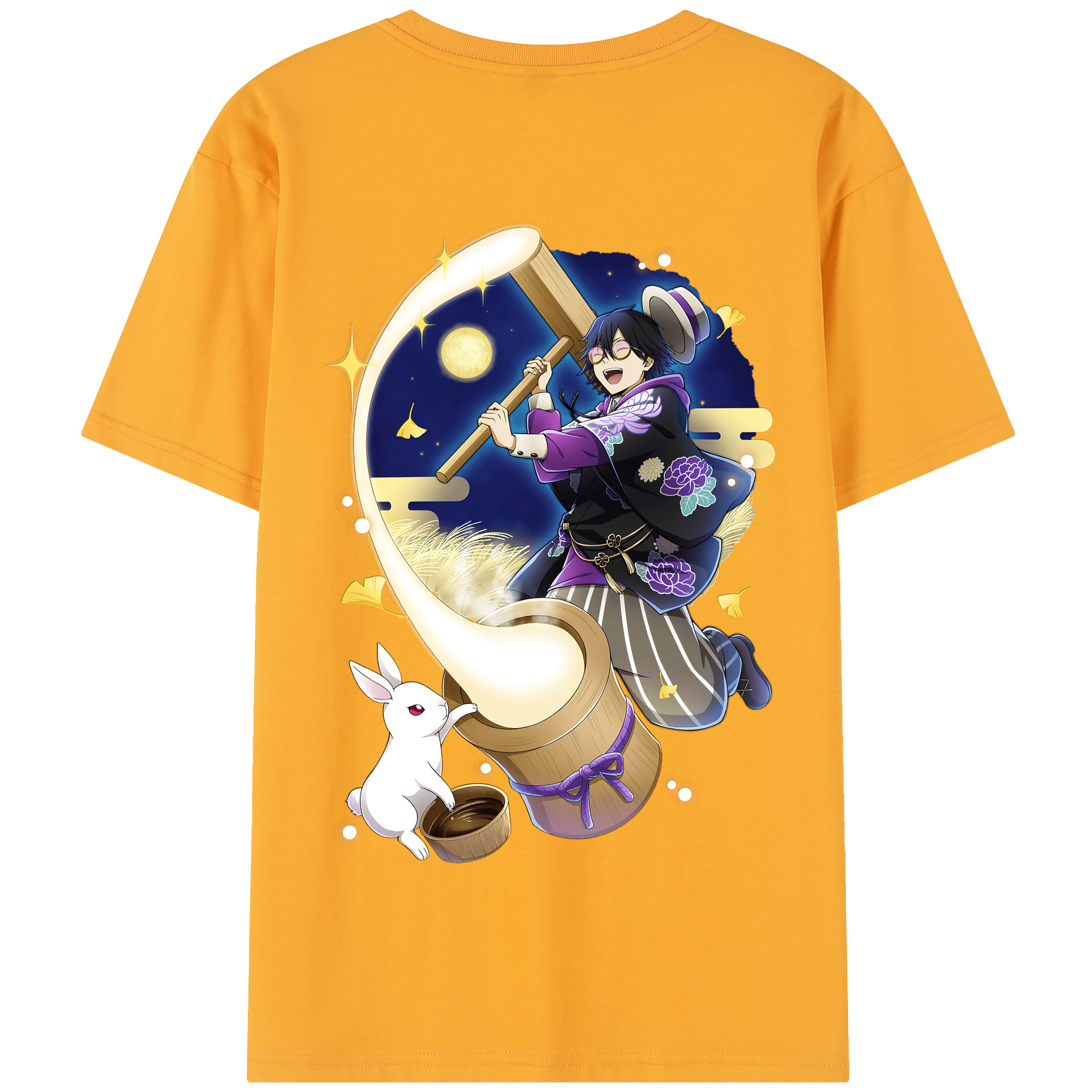 （画像用） 文豪ストレイドッグス Bungo Stray Dogs 綿100％半袖Tシャツ（背面プリント）