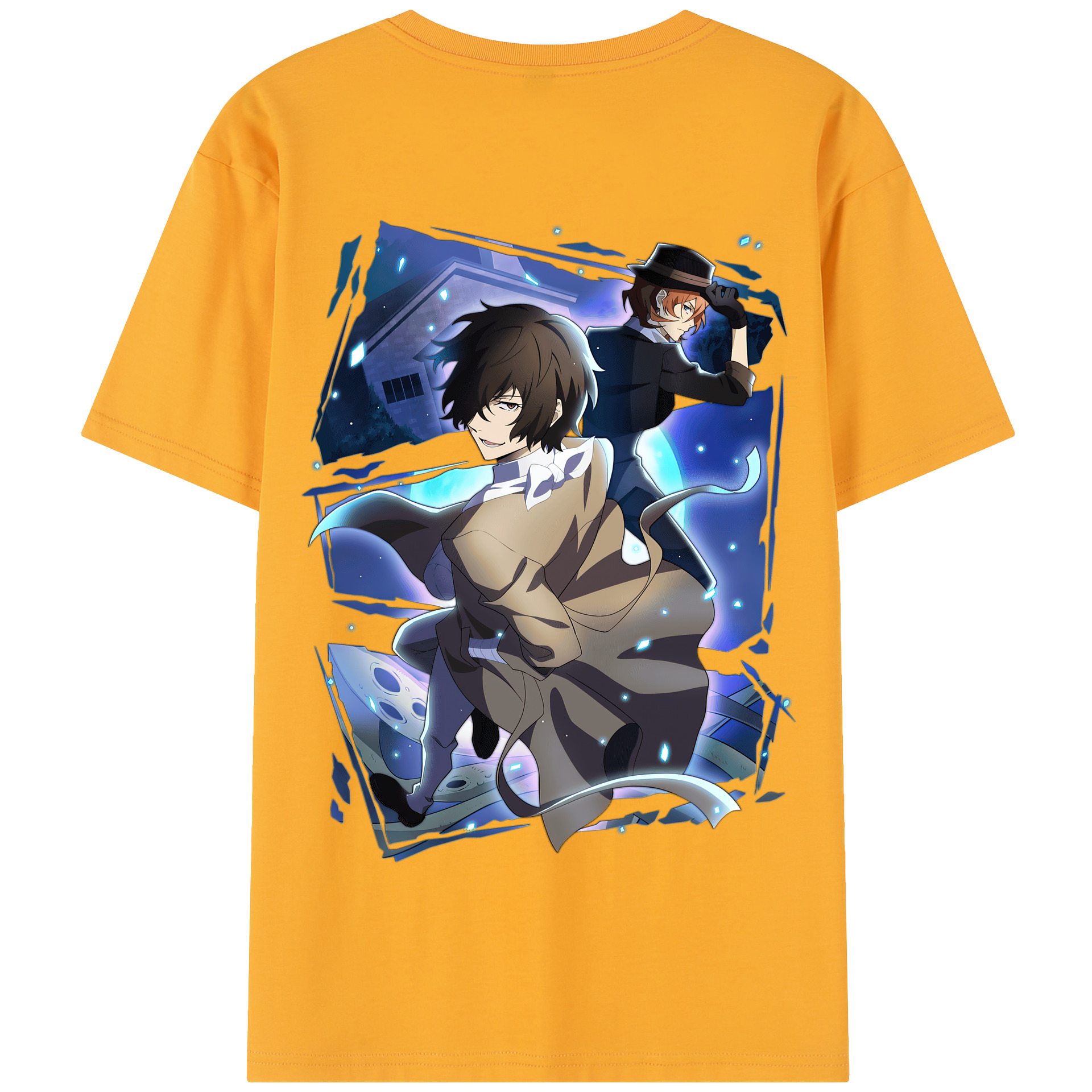 （画像用） 文豪ストレイドッグス Bungo Stray Dogs 綿100％半袖Tシャツ（背面プリント）
