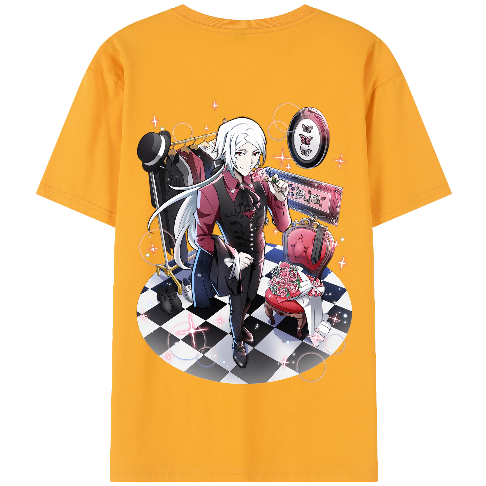 （画像用） 文豪ストレイドッグス Bungo Stray Dogs 綿100％半袖Tシャツ（背面プリント）