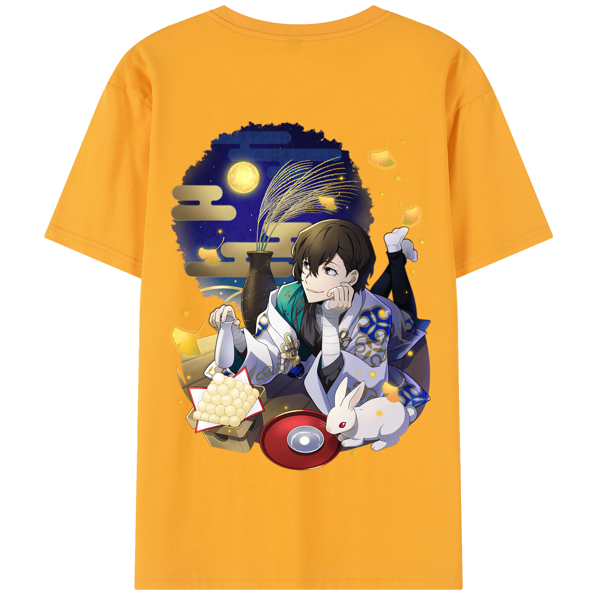 （画像用） 文豪ストレイドッグス Bungo Stray Dogs 綿100％半袖Tシャツ（背面プリント）