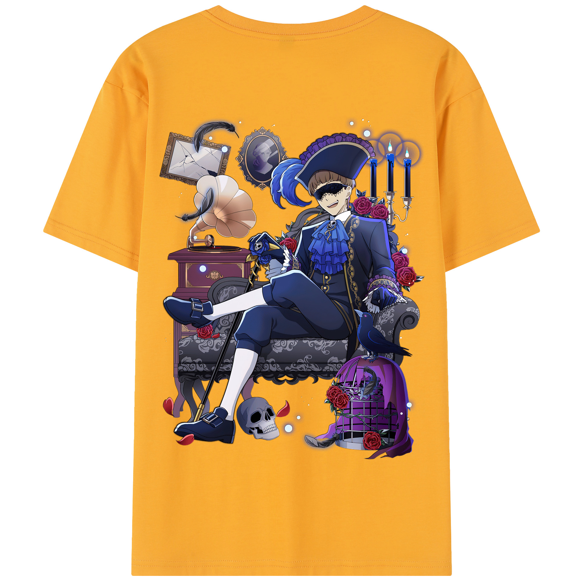 （画像用） 文豪ストレイドッグス Bungo Stray Dogs 綿100％半袖Tシャツ（背面プリント）