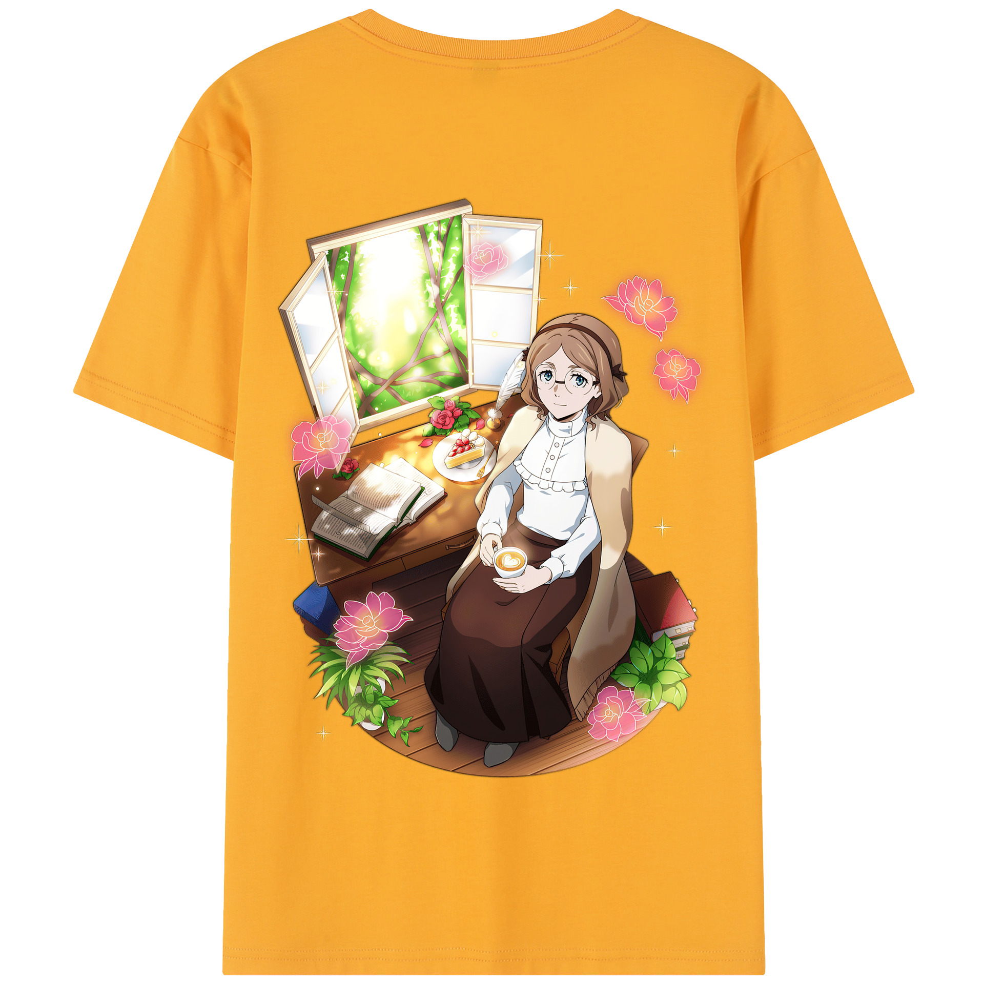 （画像用） 文豪ストレイドッグス Bungo Stray Dogs 綿100％半袖Tシャツ（背面プリント）