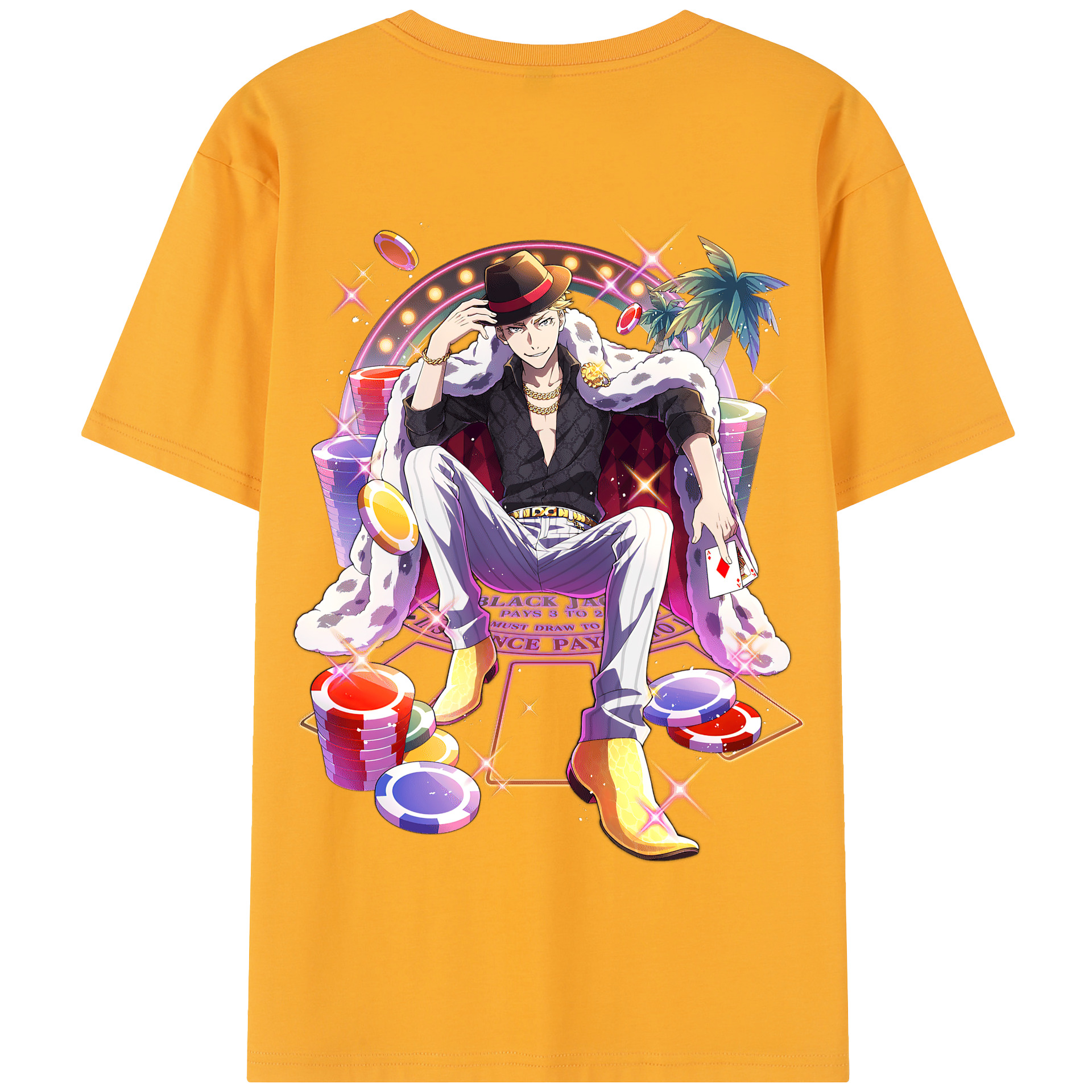 （画像用） 文豪ストレイドッグス Bungo Stray Dogs 綿100％半袖Tシャツ（背面プリント）