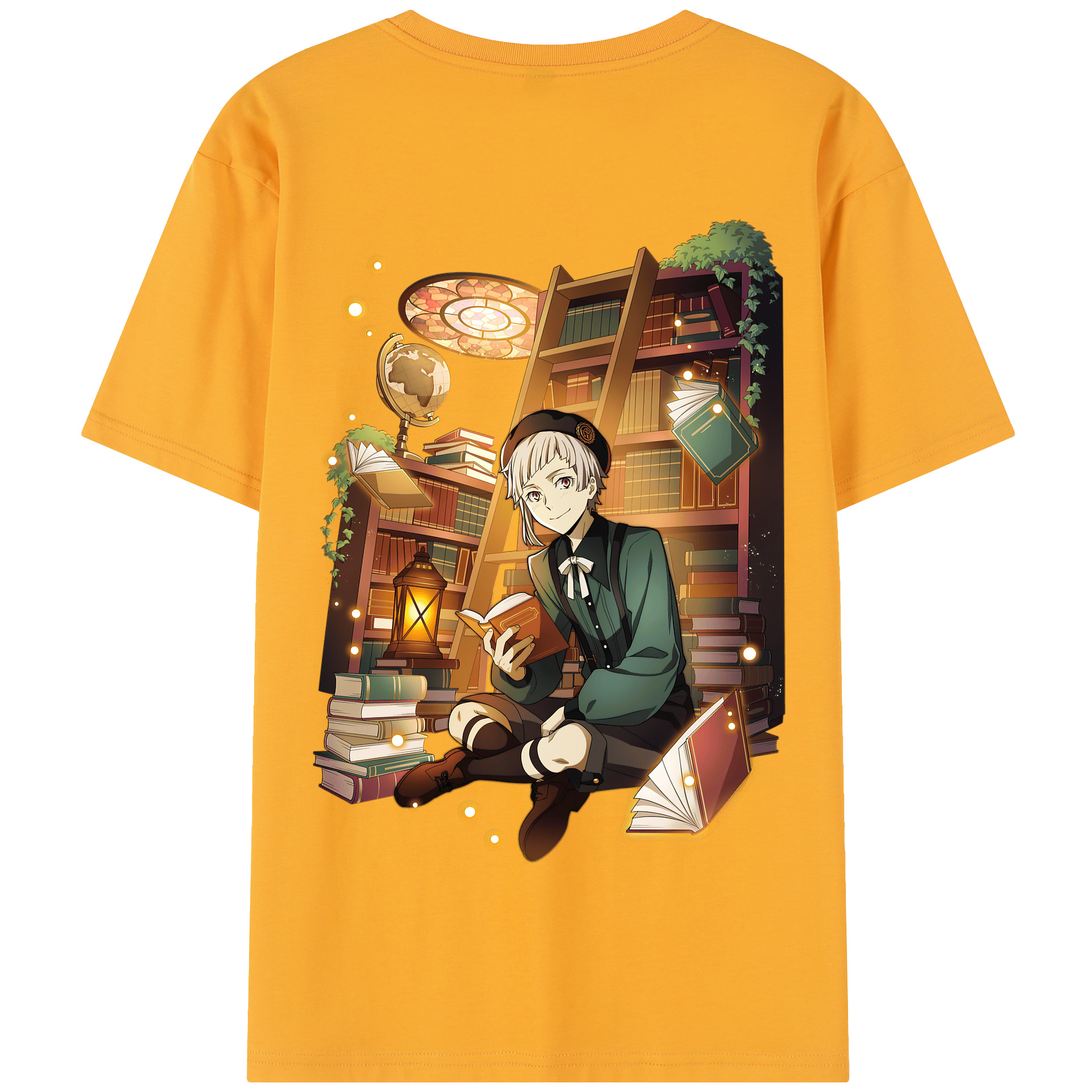 （画像用） 文豪ストレイドッグス Bungo Stray Dogs 綿100％半袖Tシャツ（背面プリント）