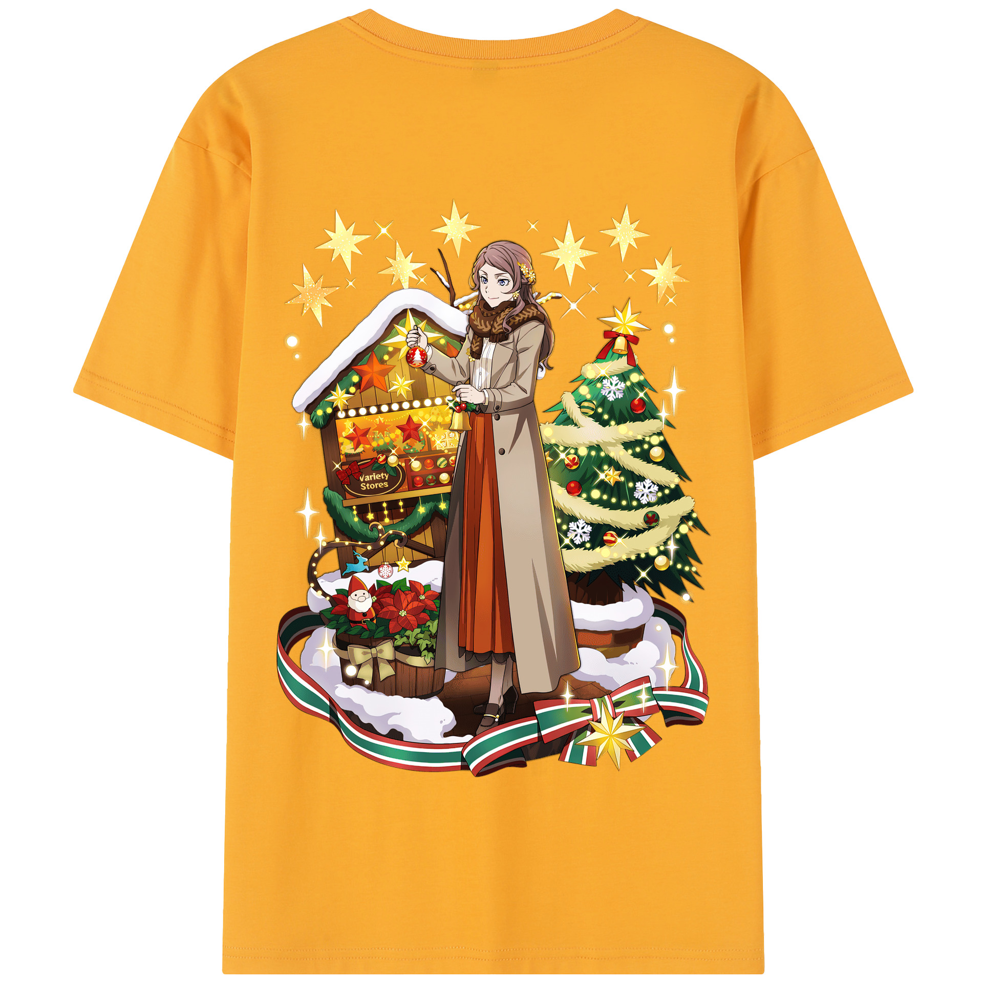 （画像用） 文豪ストレイドッグス Bungo Stray Dogs 綿100％半袖Tシャツ（背面プリント）