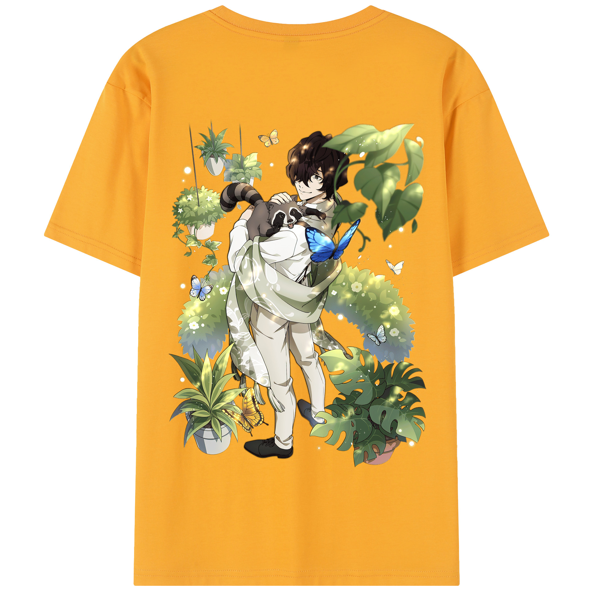 （画像用） 文豪ストレイドッグス Bungo Stray Dogs 綿100％半袖Tシャツ（背面プリント）