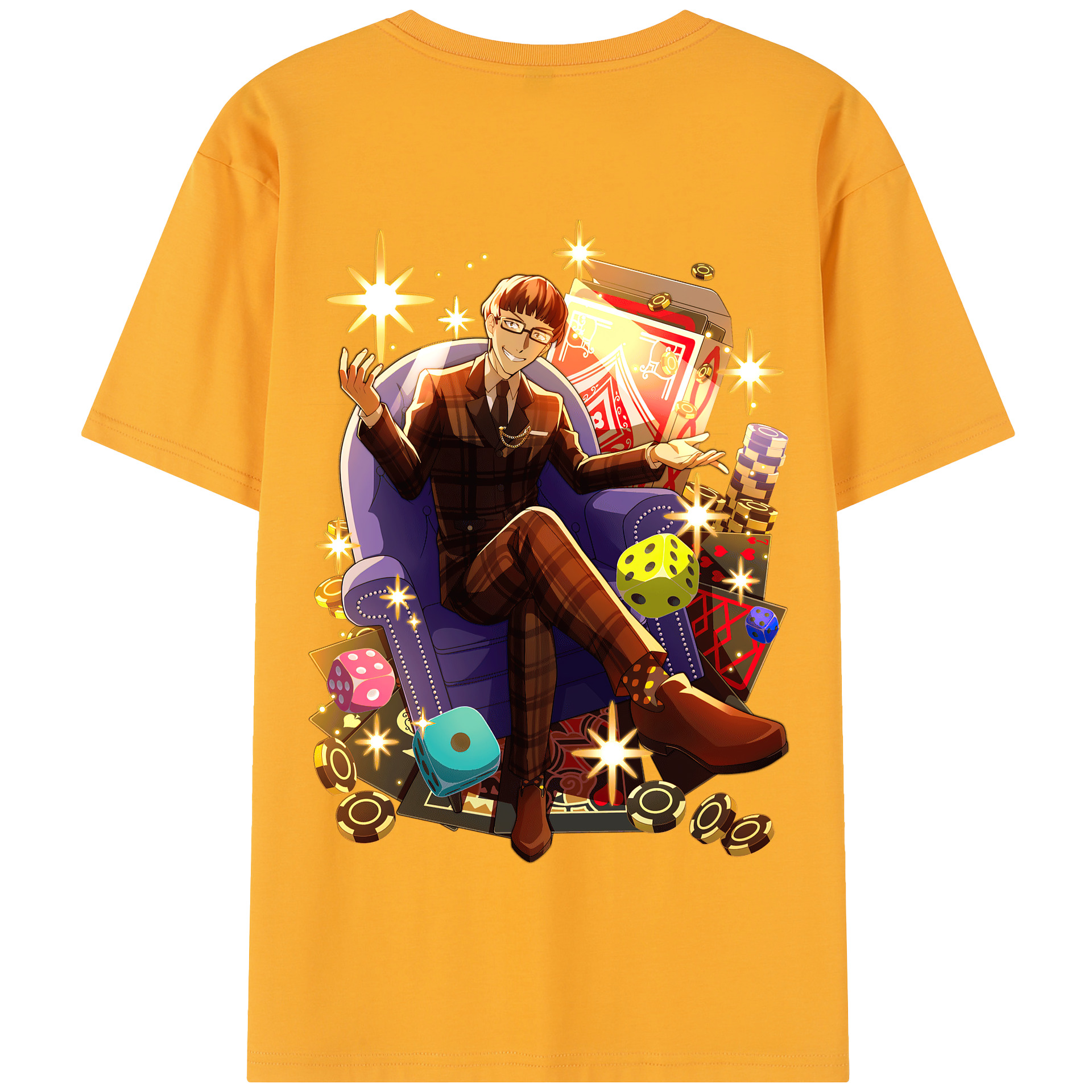（画像用） 文豪ストレイドッグス Bungo Stray Dogs 綿100％半袖Tシャツ（背面プリント）