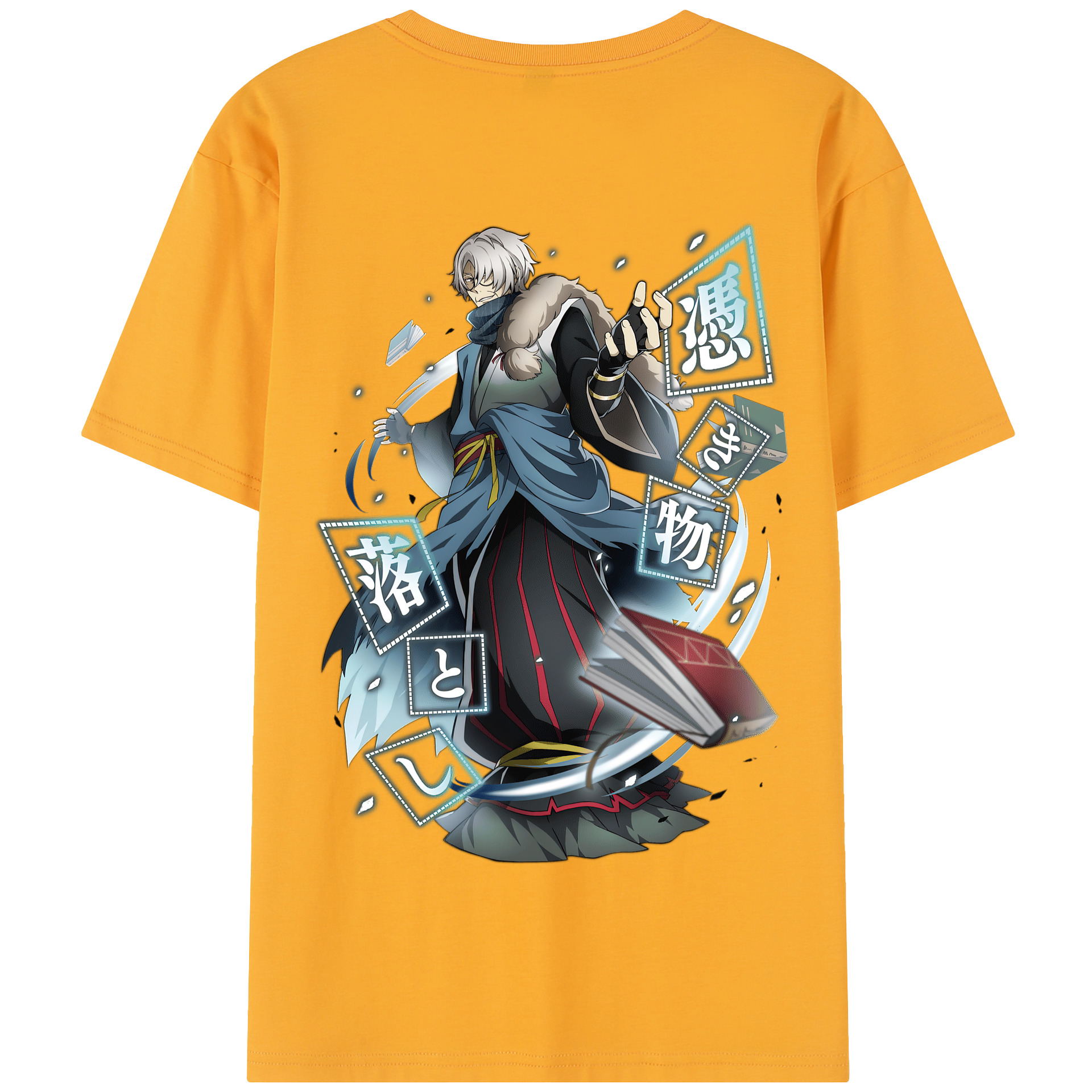 （画像用） 文豪ストレイドッグス Bungo Stray Dogs 綿100％半袖Tシャツ（背面プリント）