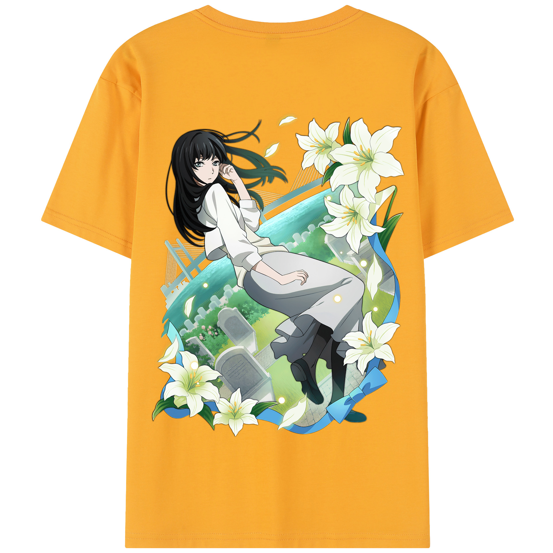 （画像用） 文豪ストレイドッグス Bungo Stray Dogs 綿100％半袖Tシャツ（背面プリント）