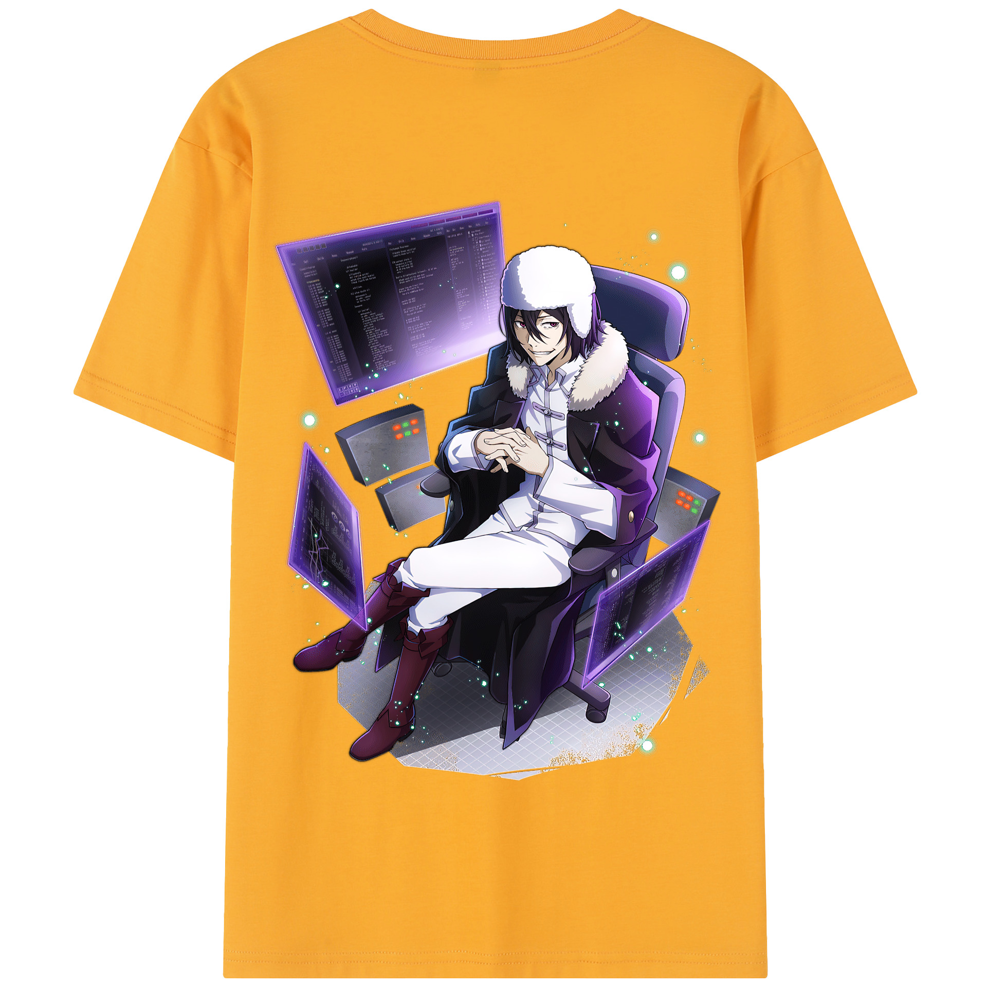 （画像用） 文豪ストレイドッグス Bungo Stray Dogs 綿100％半袖Tシャツ（背面プリント）